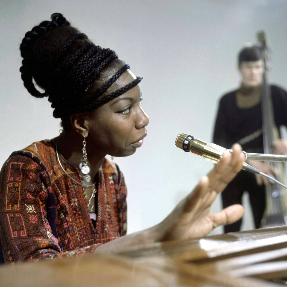 Nina Simone, piano, band, SD Desktop Wallpaper