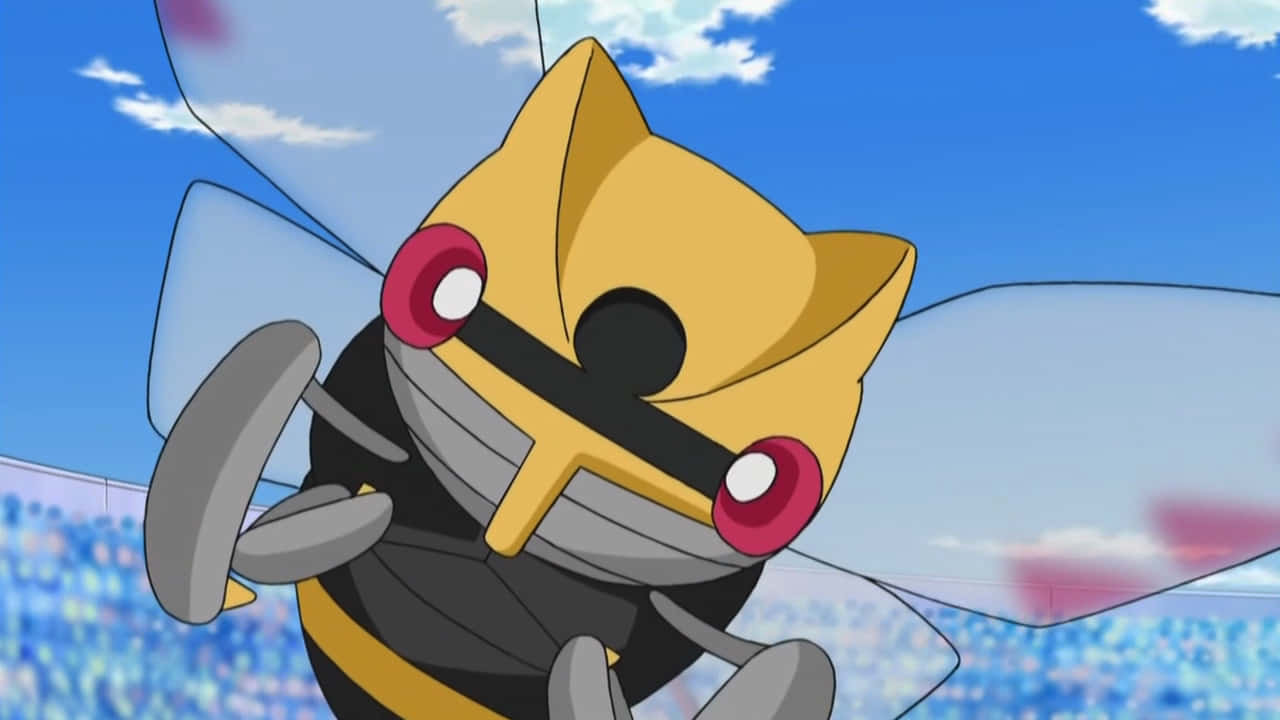 Ninjask, blue sky, fluffy clouds, HD Desktop Wallpaper