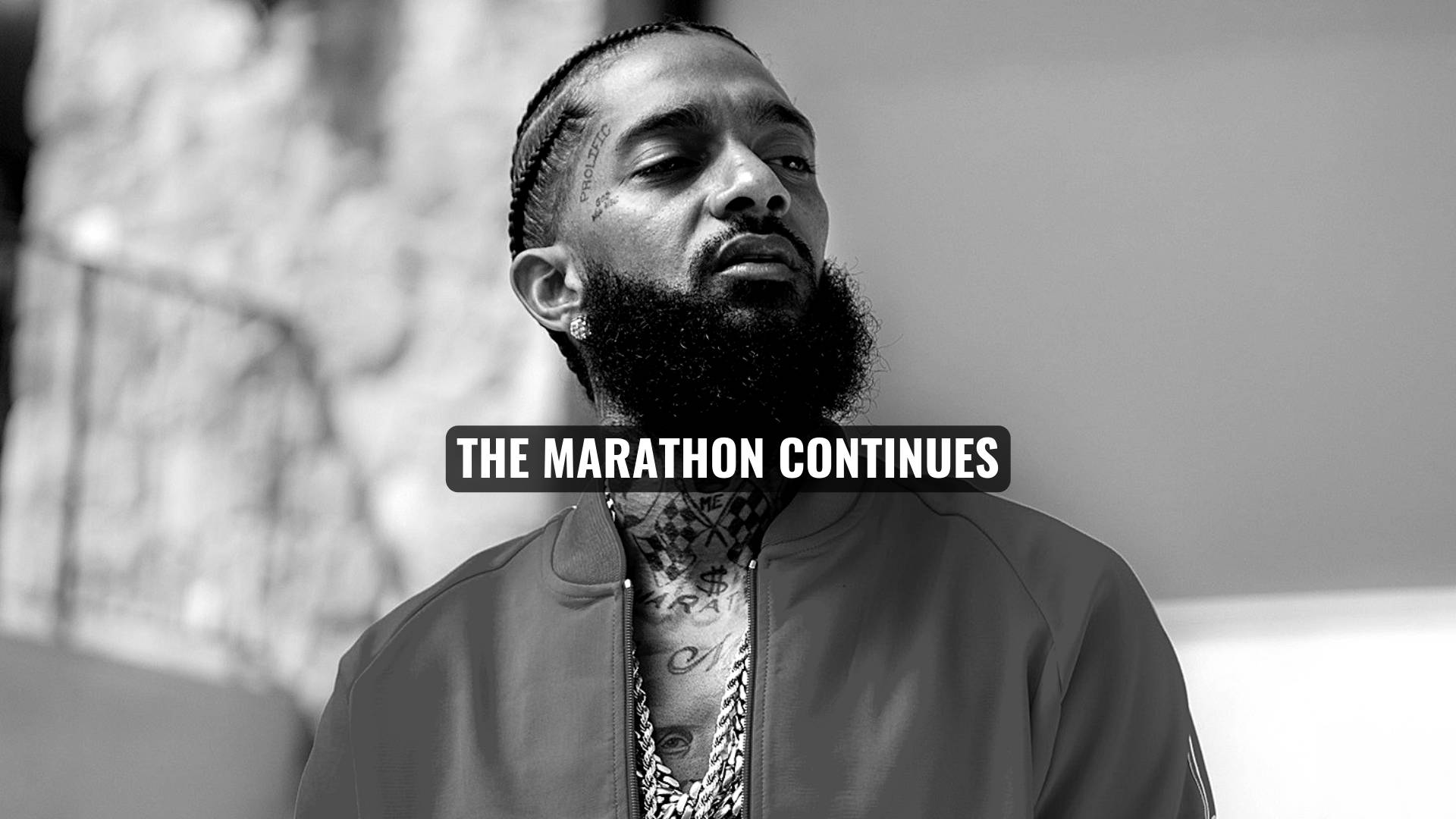 Nipsey Hussle, bearded man, tattoos, Full HD Desktop Wallpaper