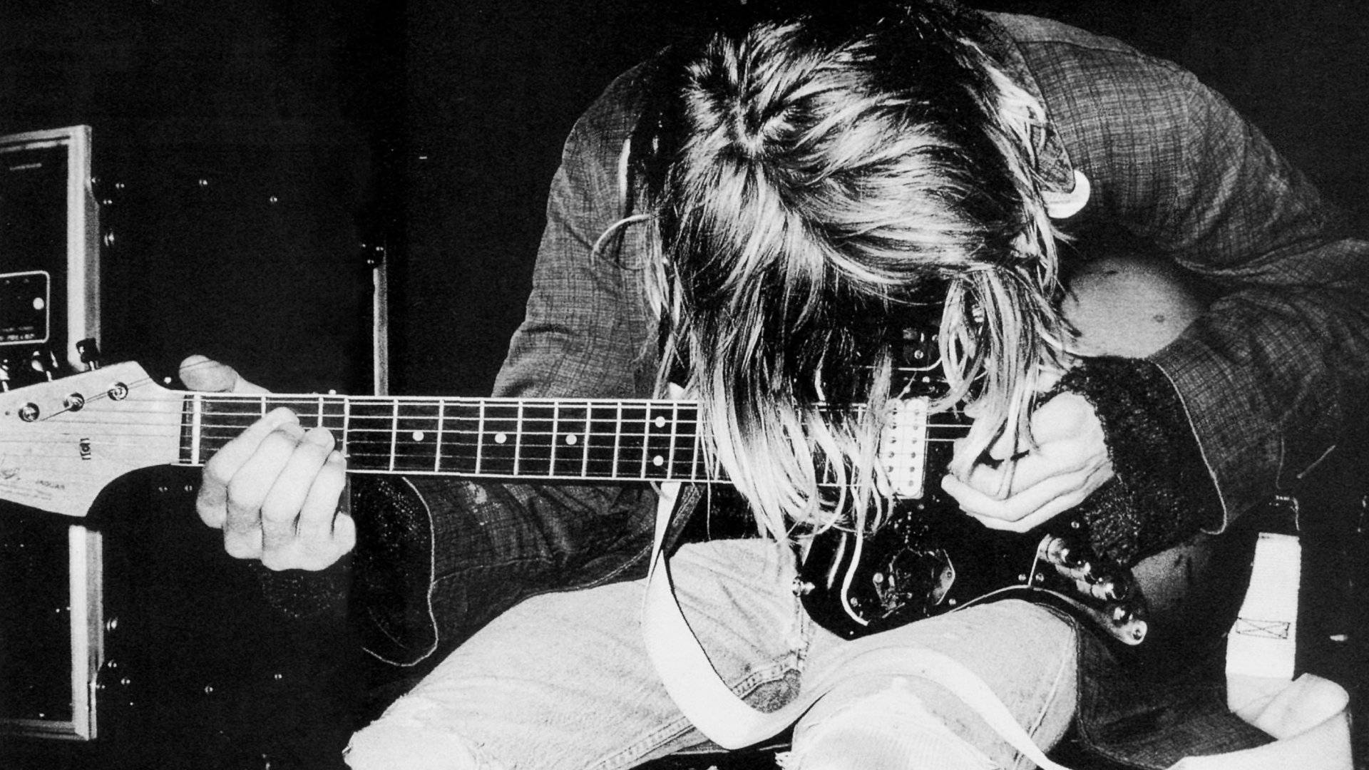 Nirvana, lead vocalist, electric guitar, Full HD Desktop Wallpaper