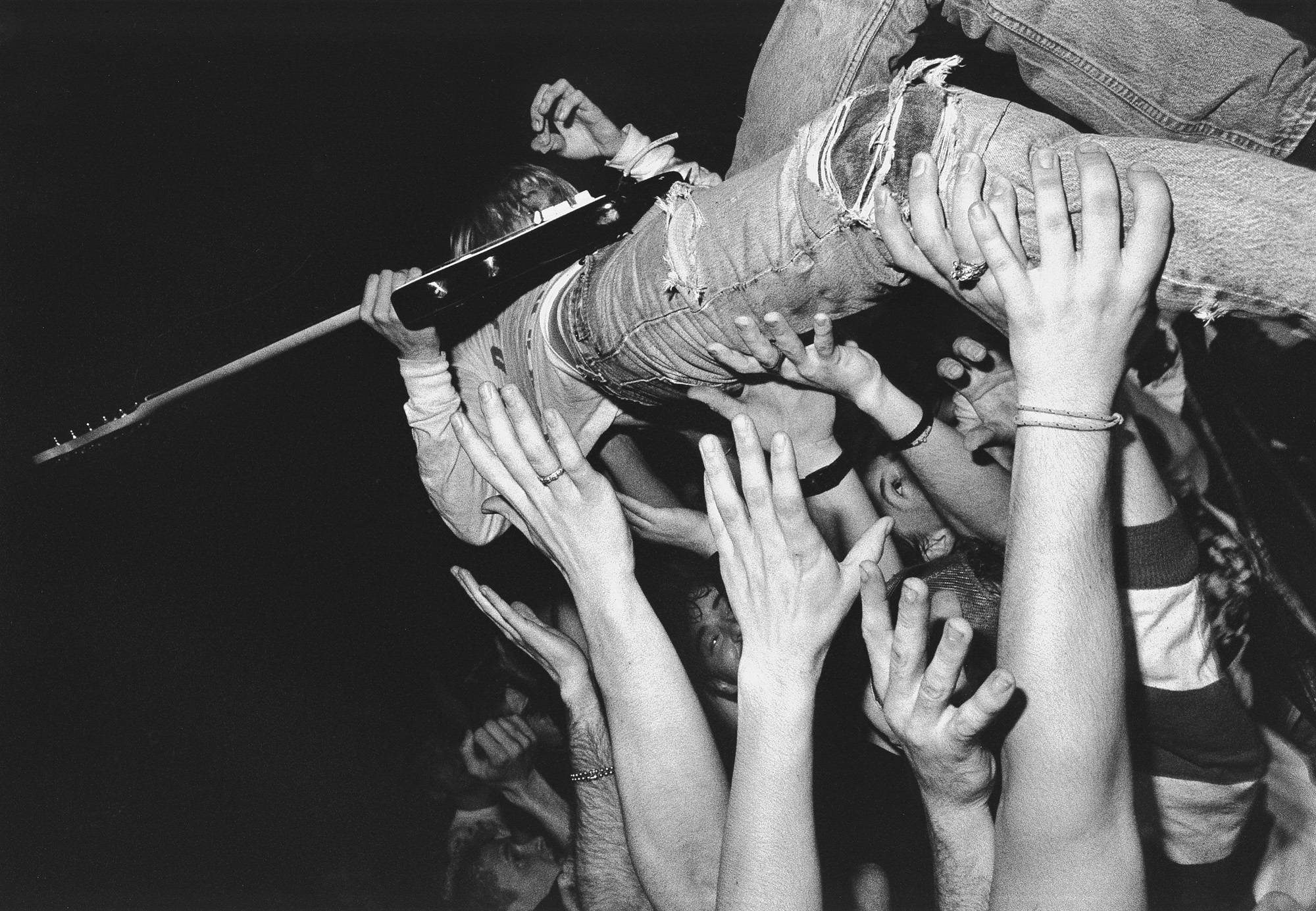Nirvana, 4K, crowd surfing, Full HD Desktop Wallpaper