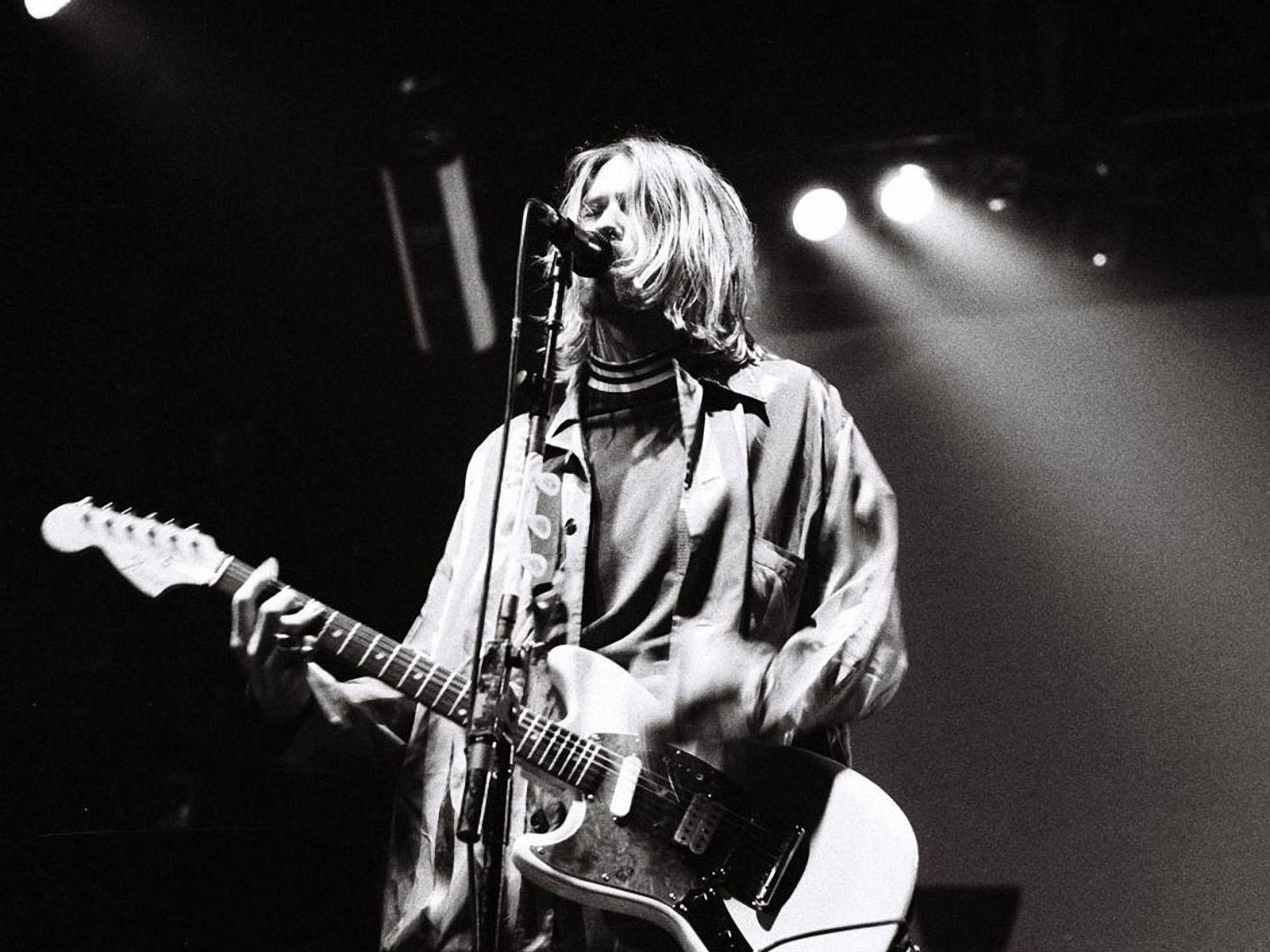 Nirvana, lead vocalist, electric guitar, HD Desktop Wallpaper