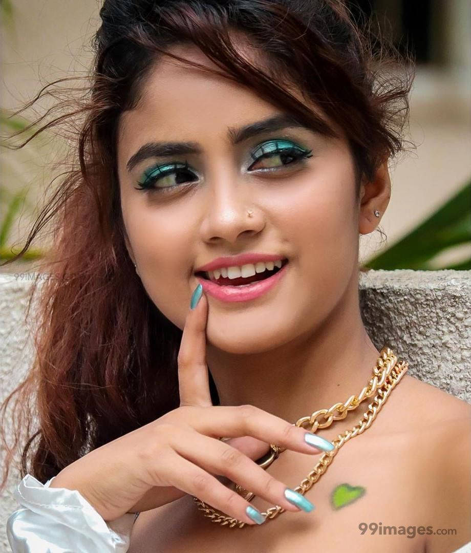 Nisha Guragain, teal eyeshadow, pink lips, SD Phone Wallpaper