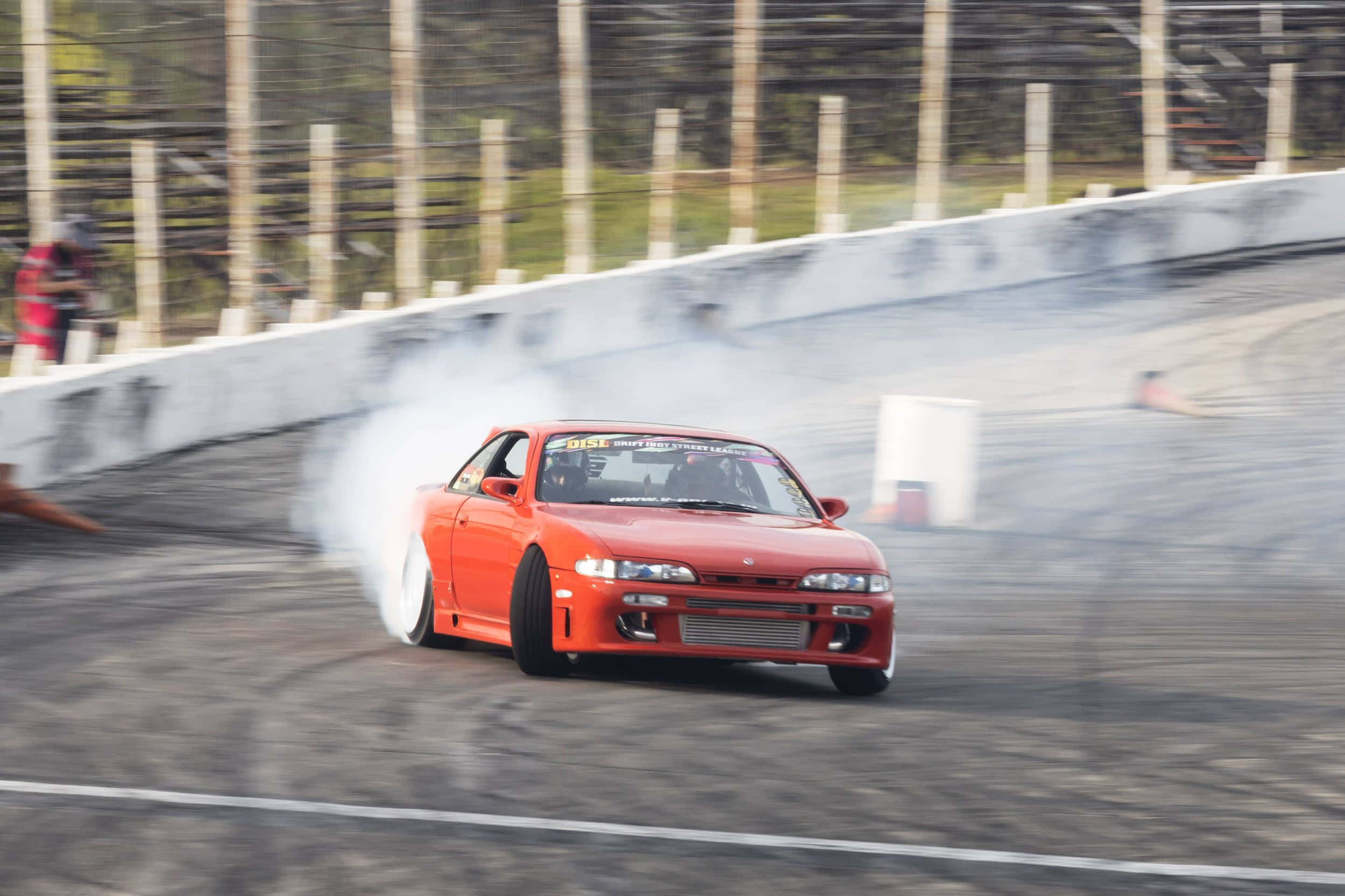 Nissan 240sx, red, drifting, Full HD Desktop Wallpaper