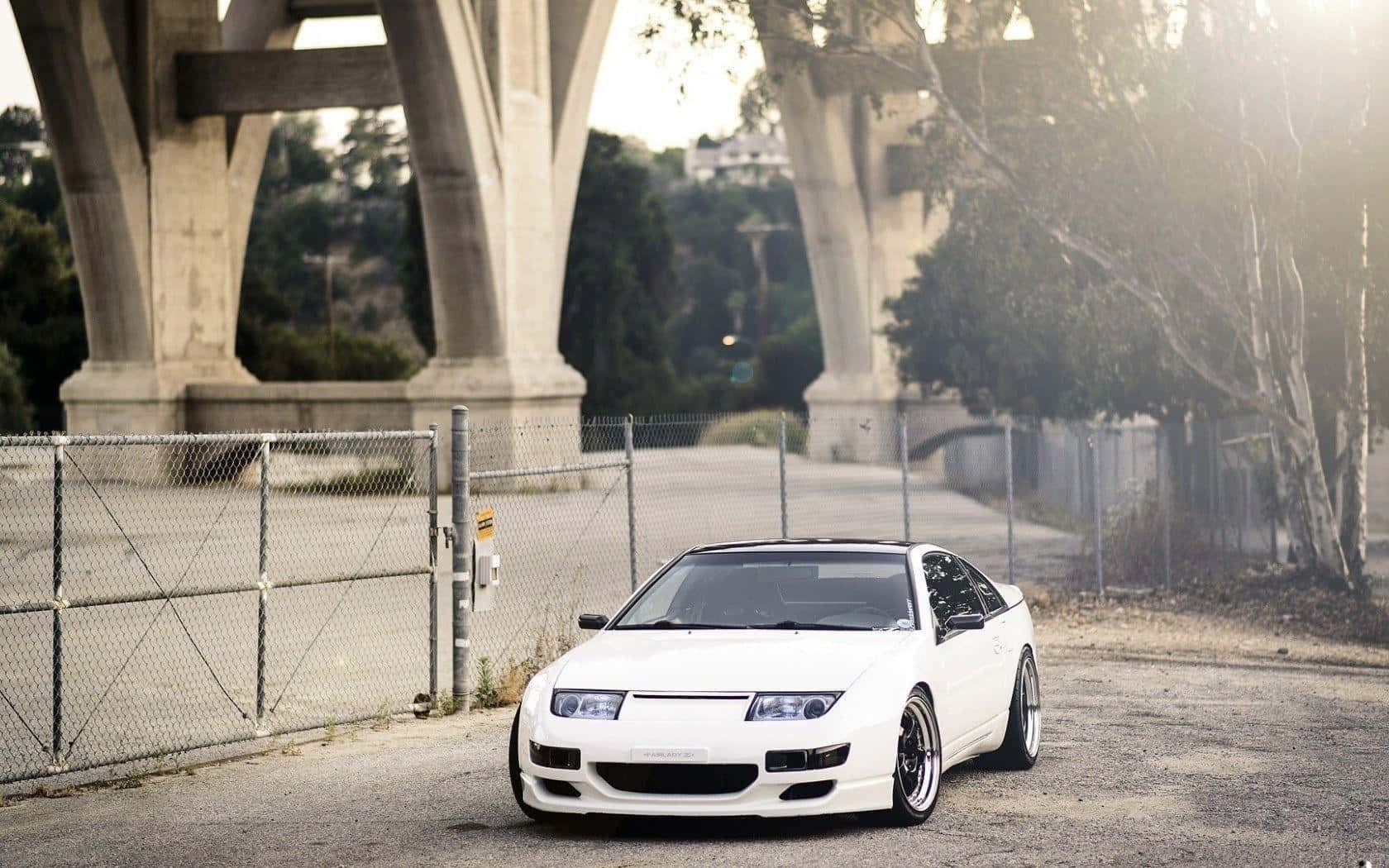 Nissan 300zx, white, sunset, HD Desktop Wallpaper
