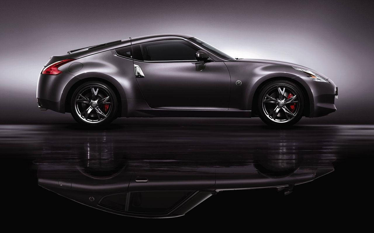 Nissan 350z, matte gray, red brake calipers, HD Desktop Wallpaper