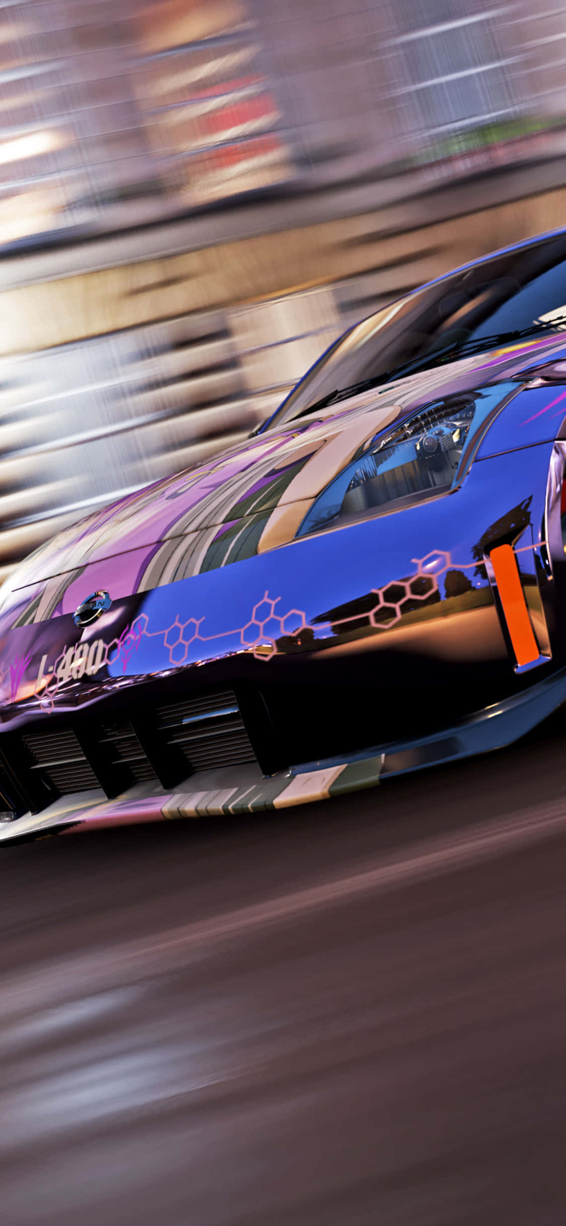 Nissan 350Z, purple, blue, Full HD Phone Wallpaper