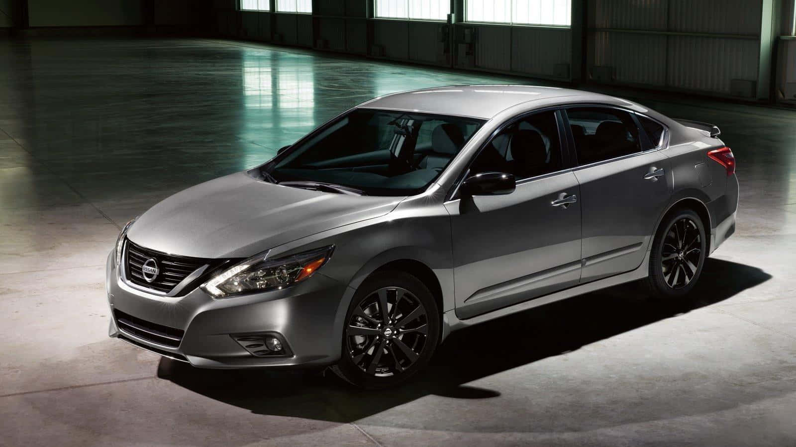 Nissan Altima, silver, black rims, HD Desktop Wallpaper