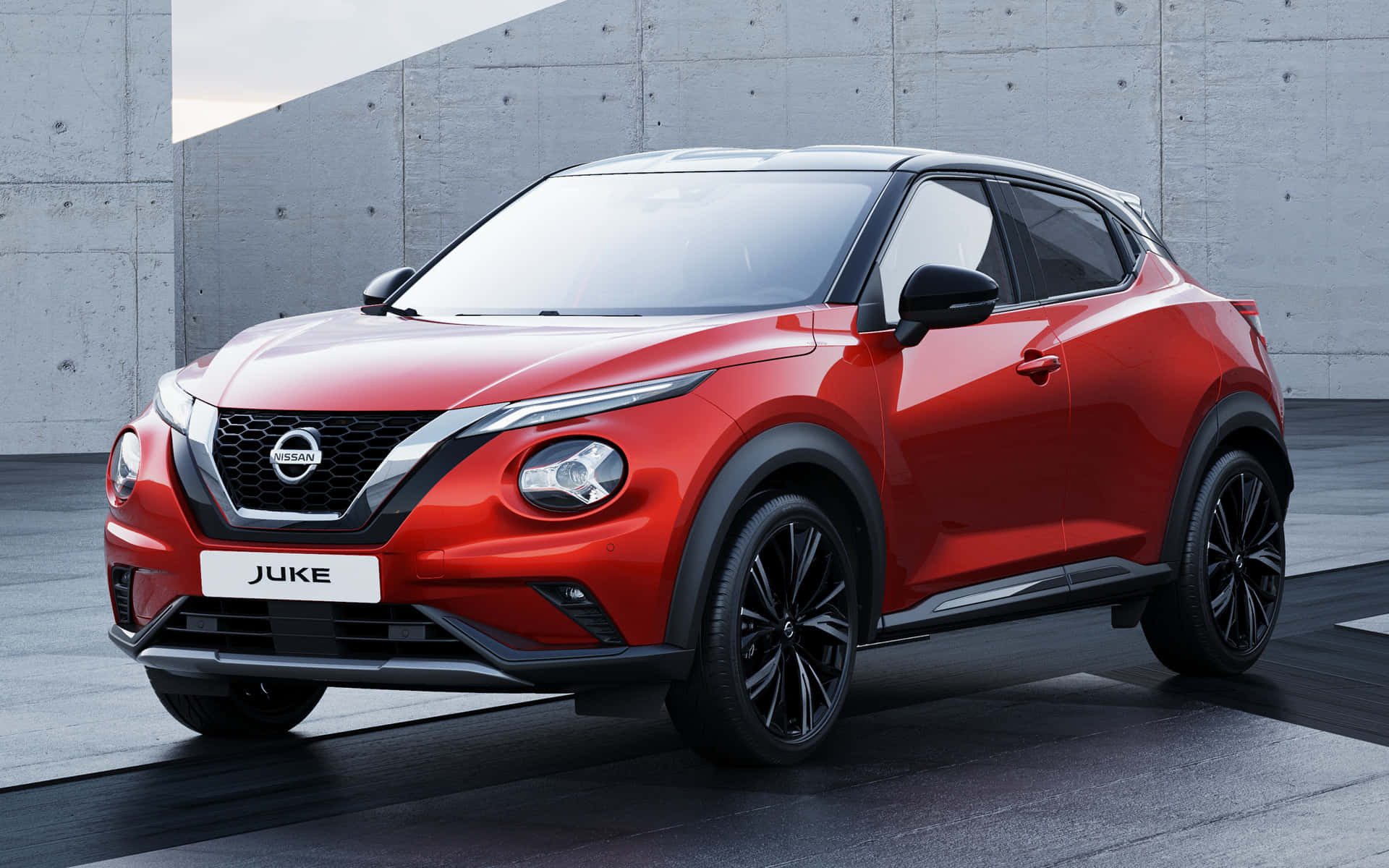 Nissan Juke, vibrant red, black accents, Full HD Desktop Wallpaper