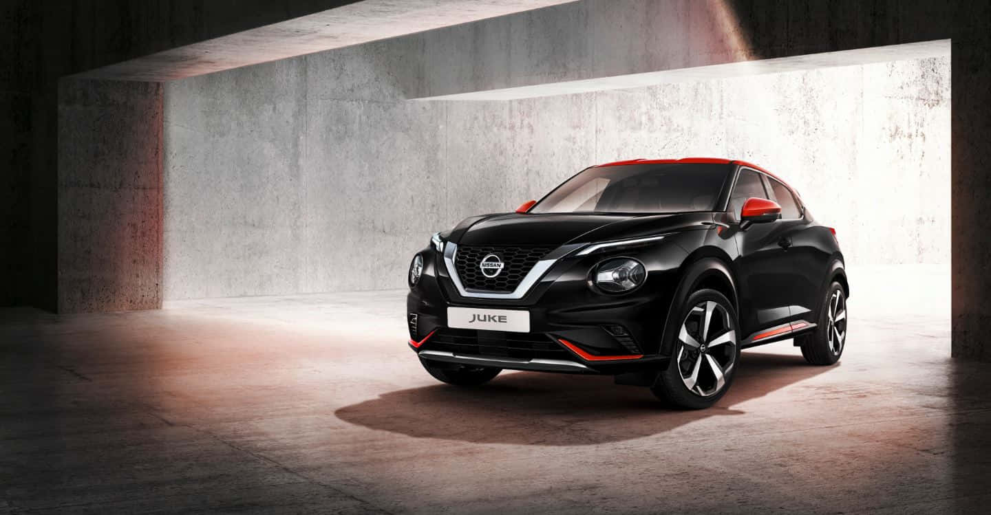 Nissan Juke, black, red accents, HD Desktop Wallpaper