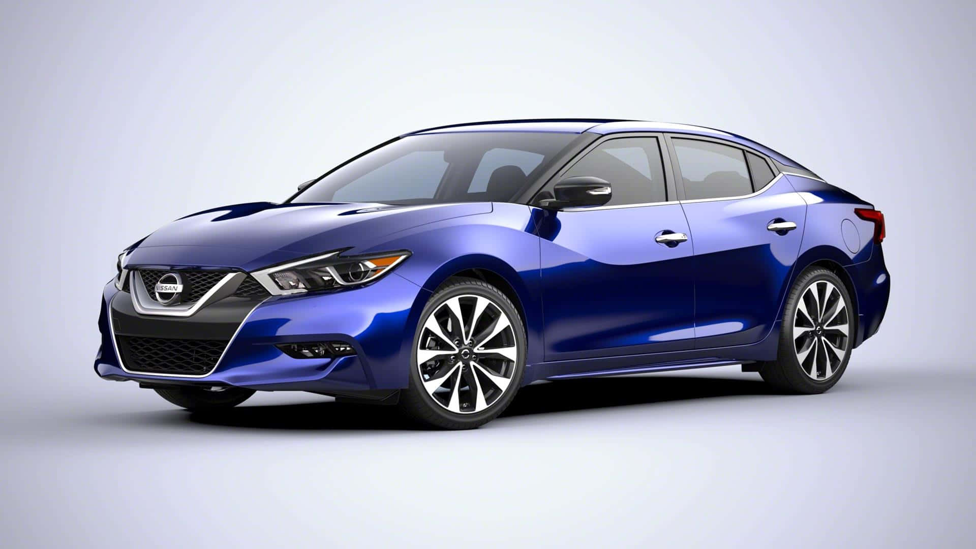 Nissan Maxima, blue, sedan, Full HD Desktop Wallpaper
