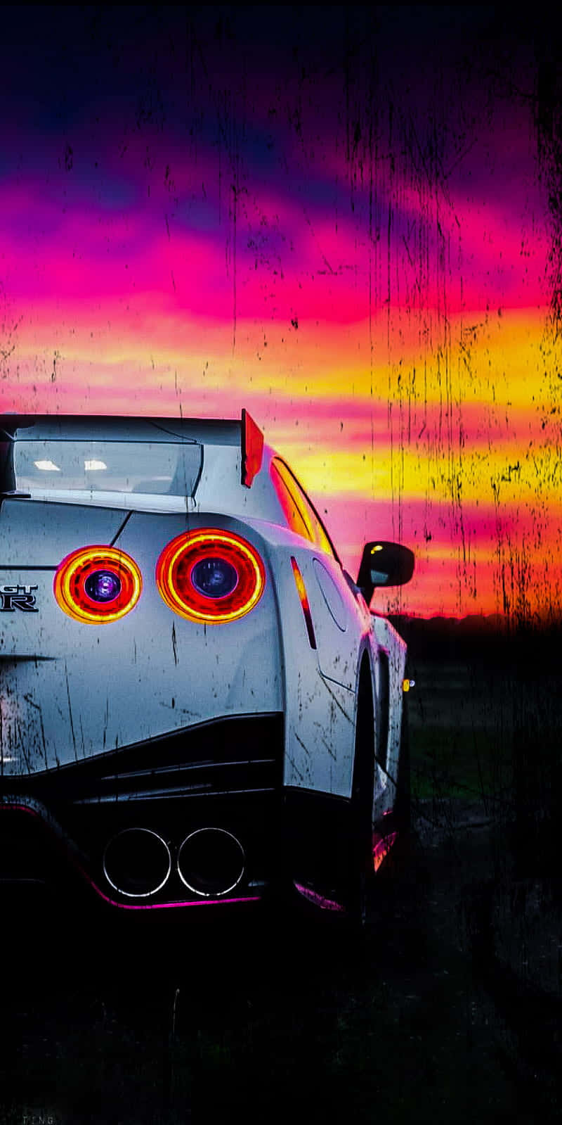 Nissan R35 Gtr, white, back view, HD Phone Wallpaper