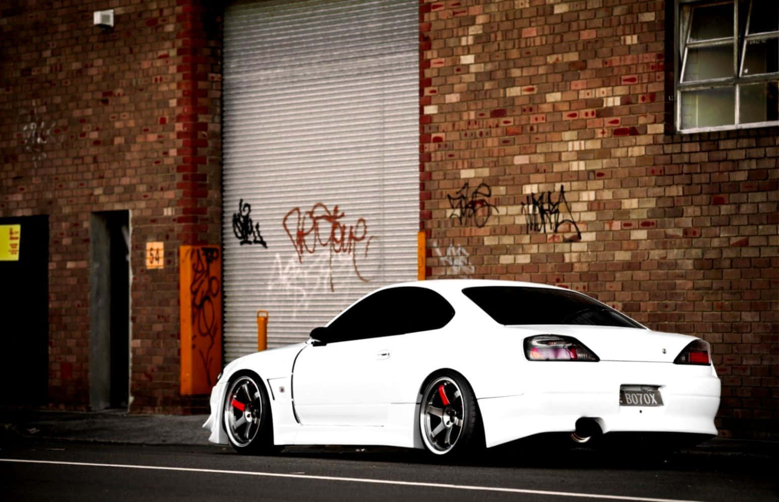 Nissan Silvia S15, white sports car, red brake calipers, HD Desktop Wallpaper