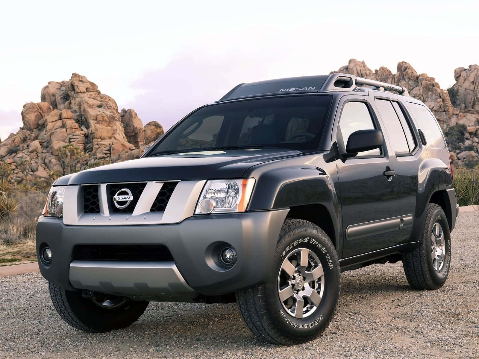 Nissan Xterra, dark gray, gravel, HD Desktop Wallpaper