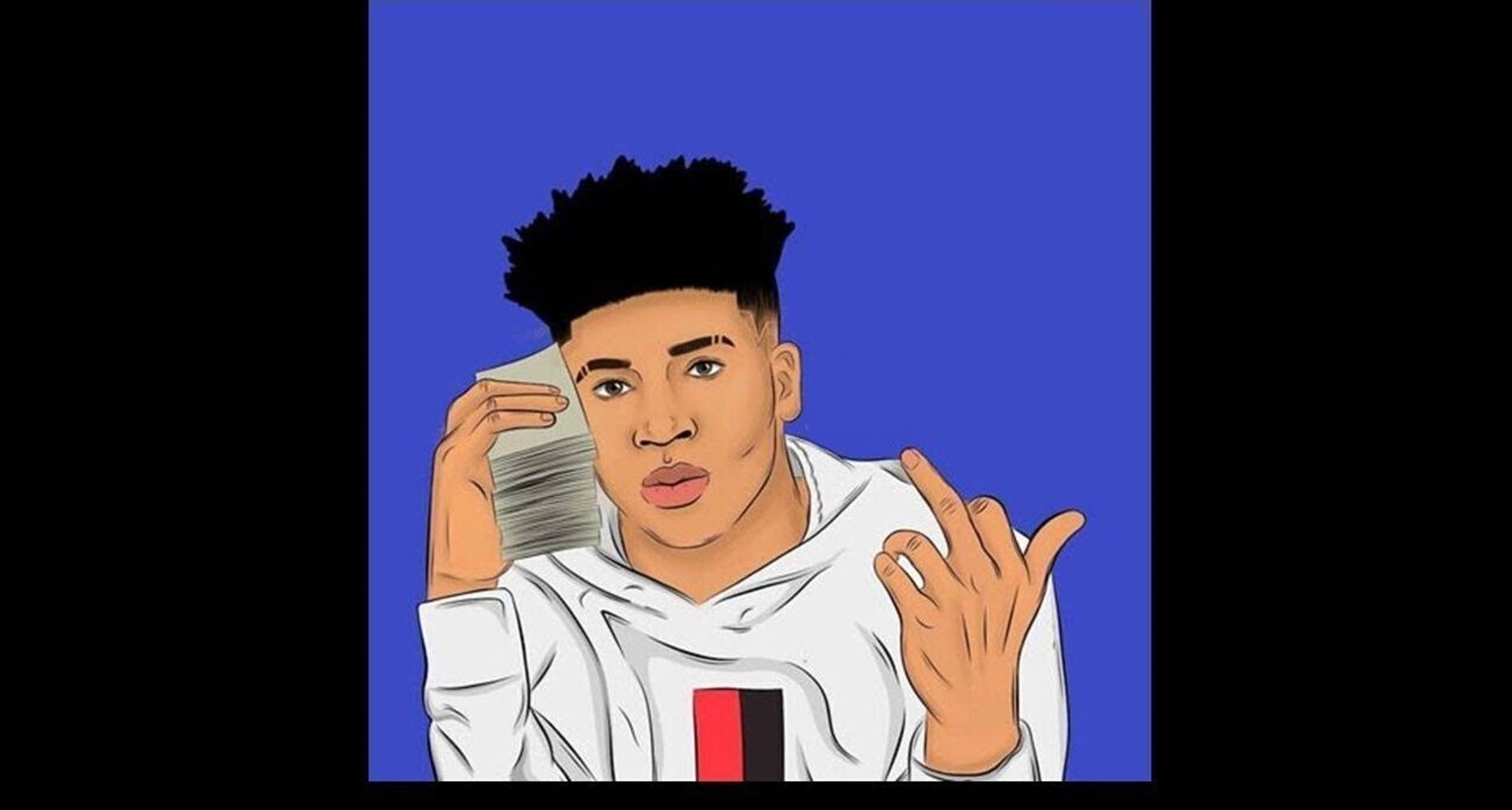 Nle Choppa, white hoodie, cash, HD Desktop Wallpaper