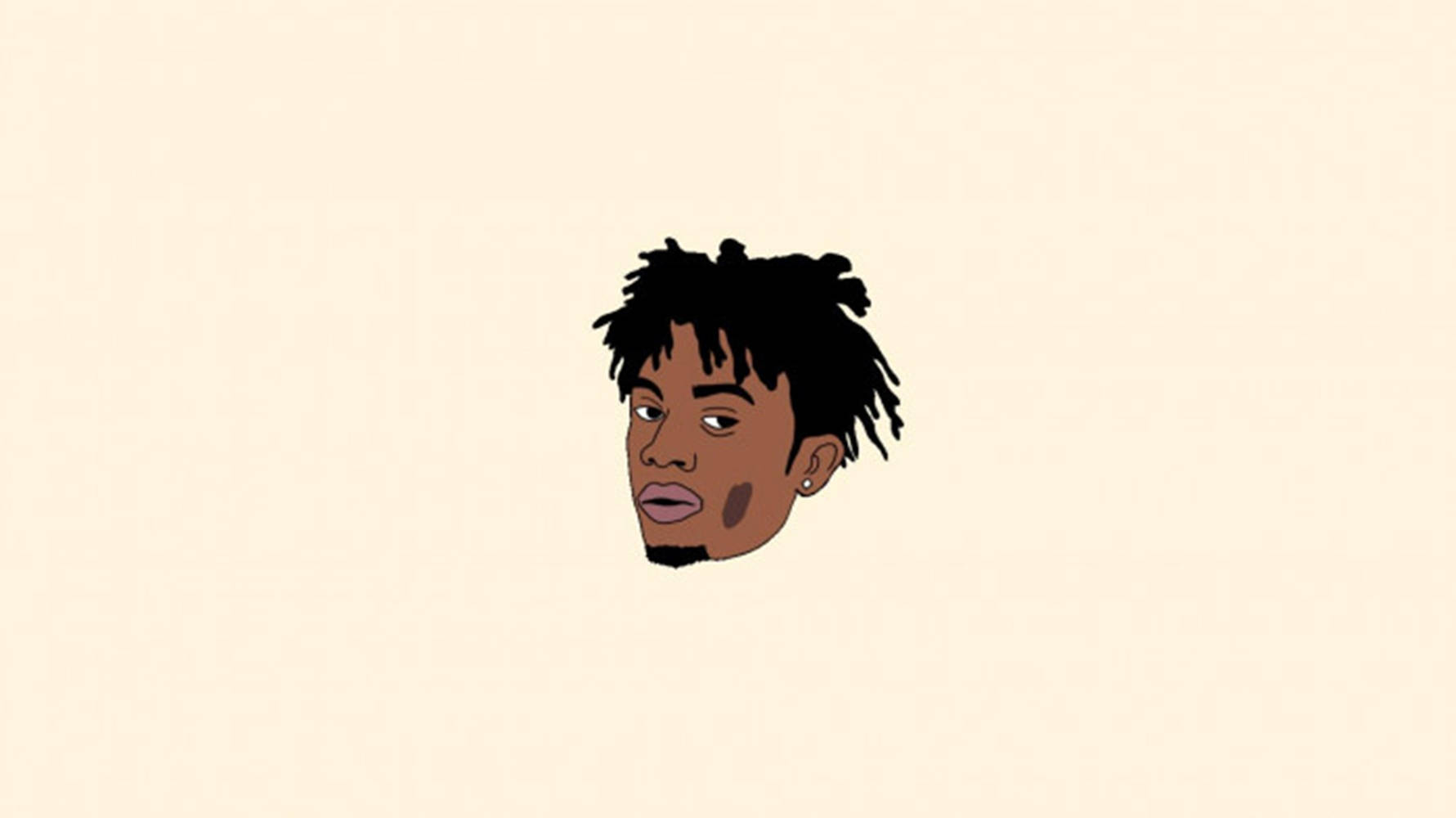 Nle Choppa, cartoon, iPhone screen, HD Desktop Wallpaper