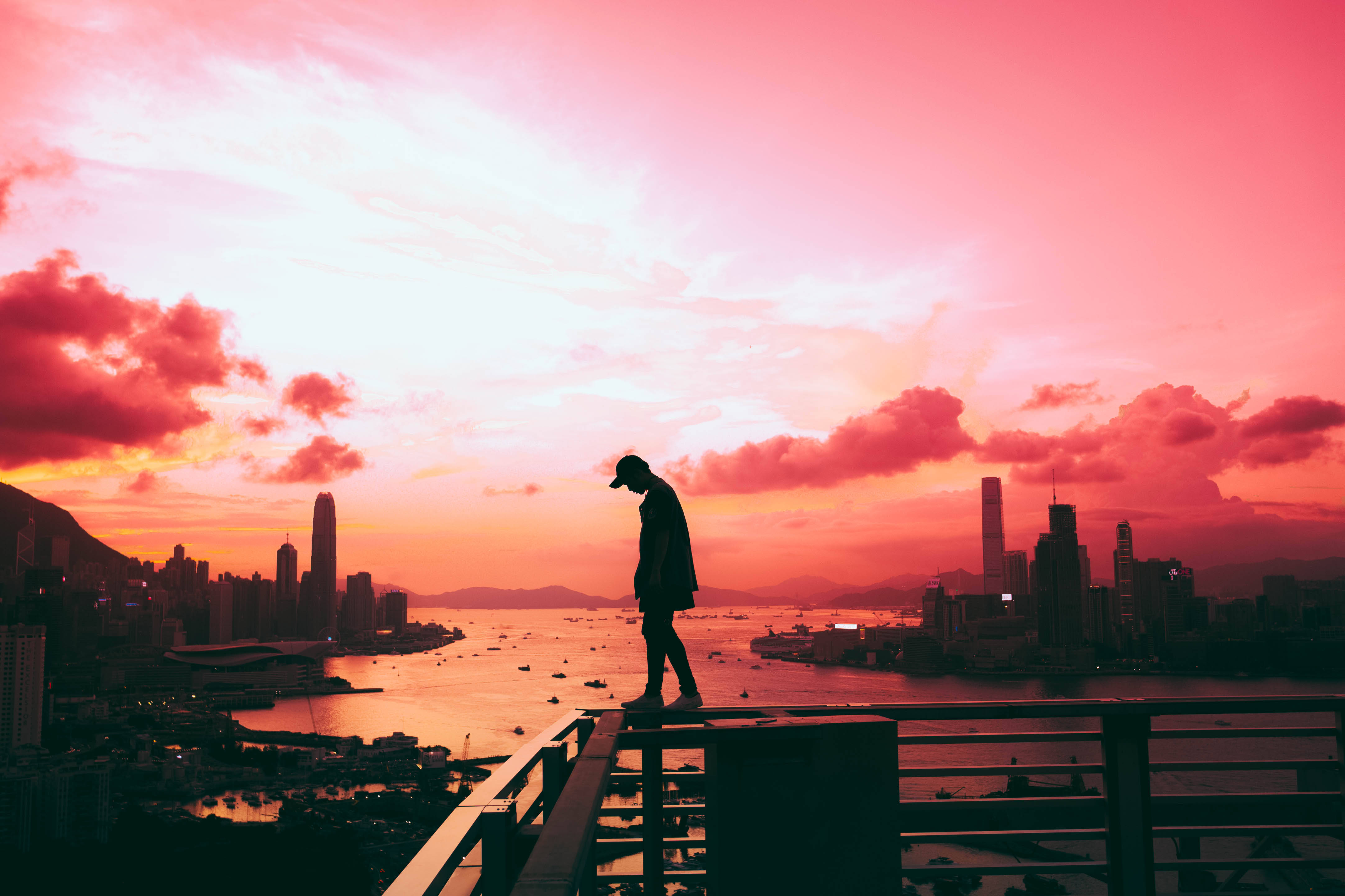 No Man's Sky, sunset, city, 4K Desktop Wallpaper