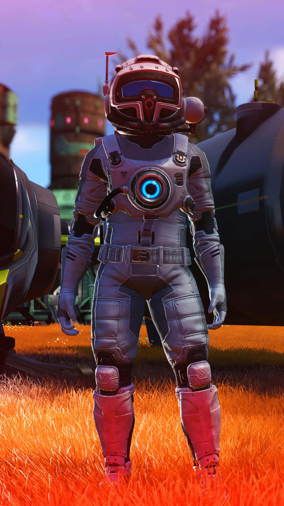 No Man's Sky, futuristic astronaut, sleek silver suit, Full HD Phone Wallpaper