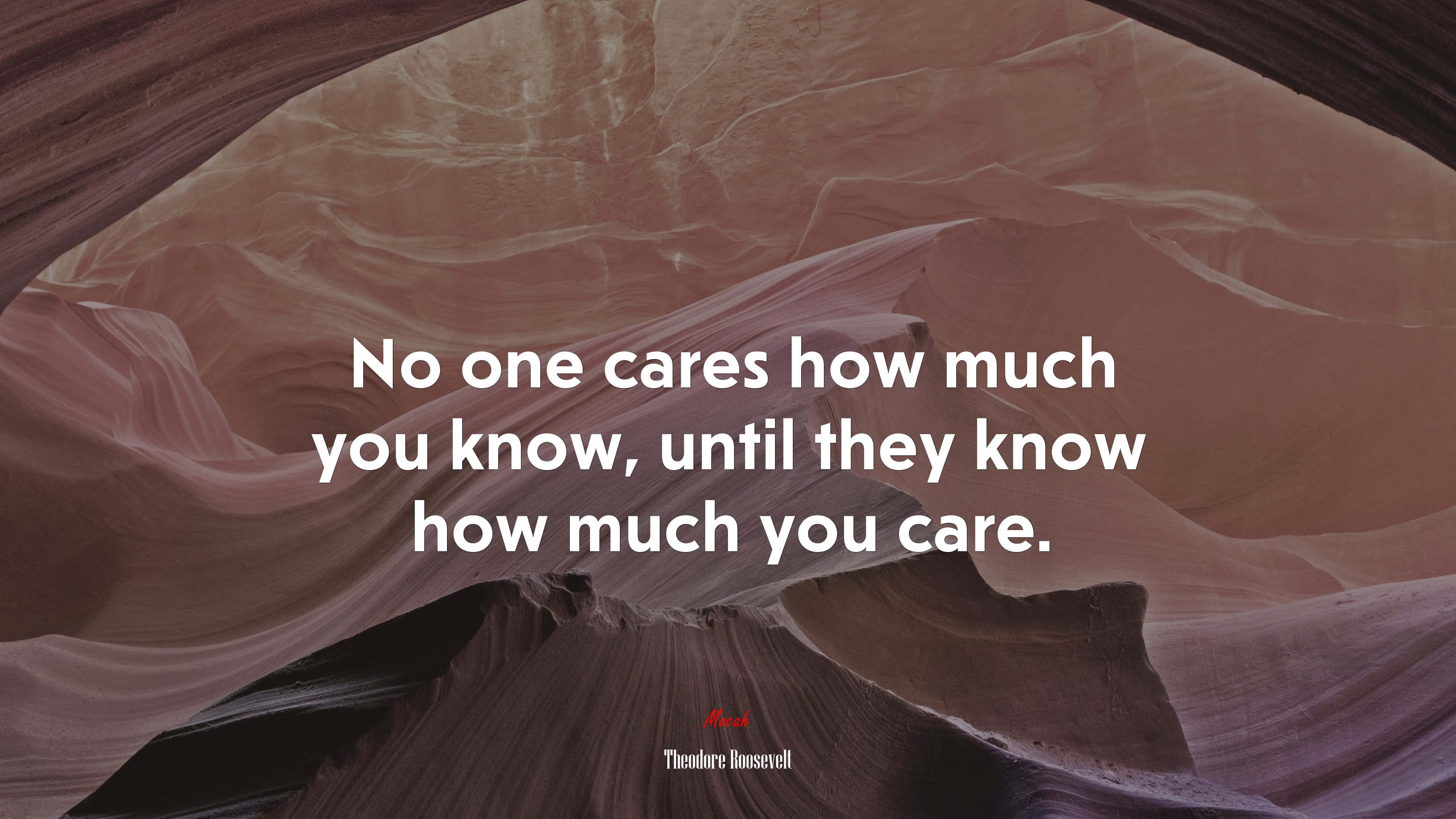 No One Cares, canyon, swirling sandstone walls, 4K Desktop Wallpaper