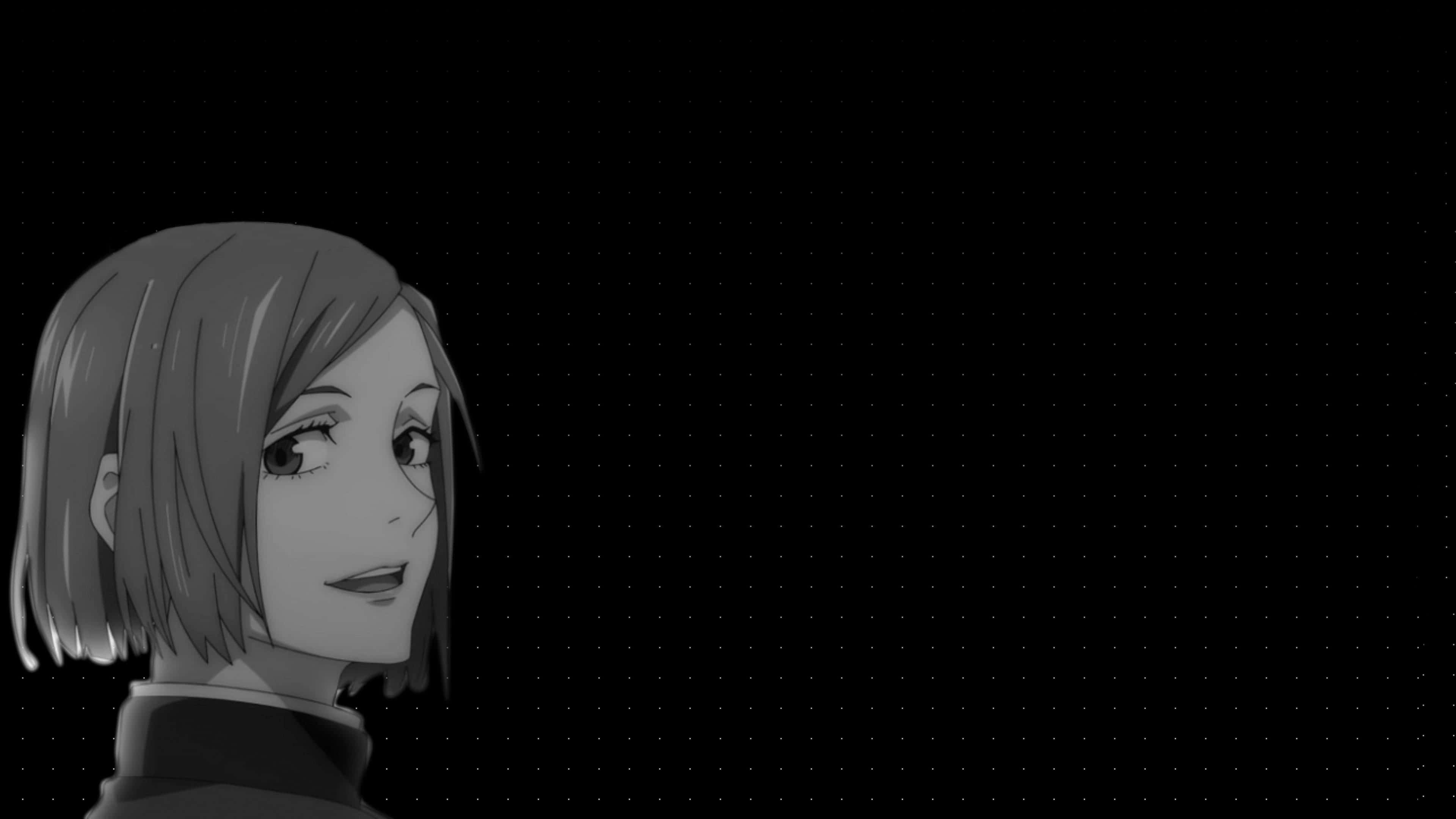 Nobara Kugisaki, grayscale, short hair, 4K Desktop Wallpaper