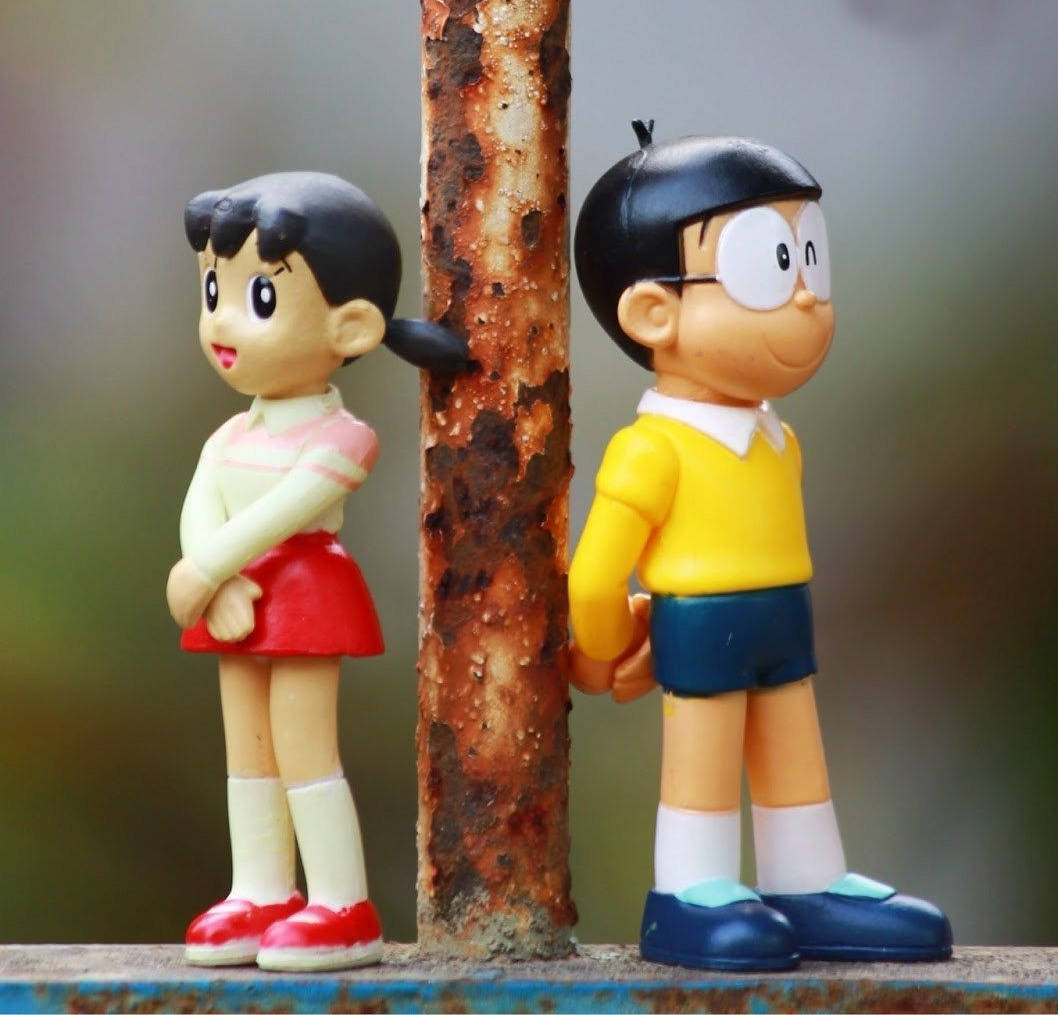 Action Figure, Nobita, Shizuka, SD Desktop Wallpaper