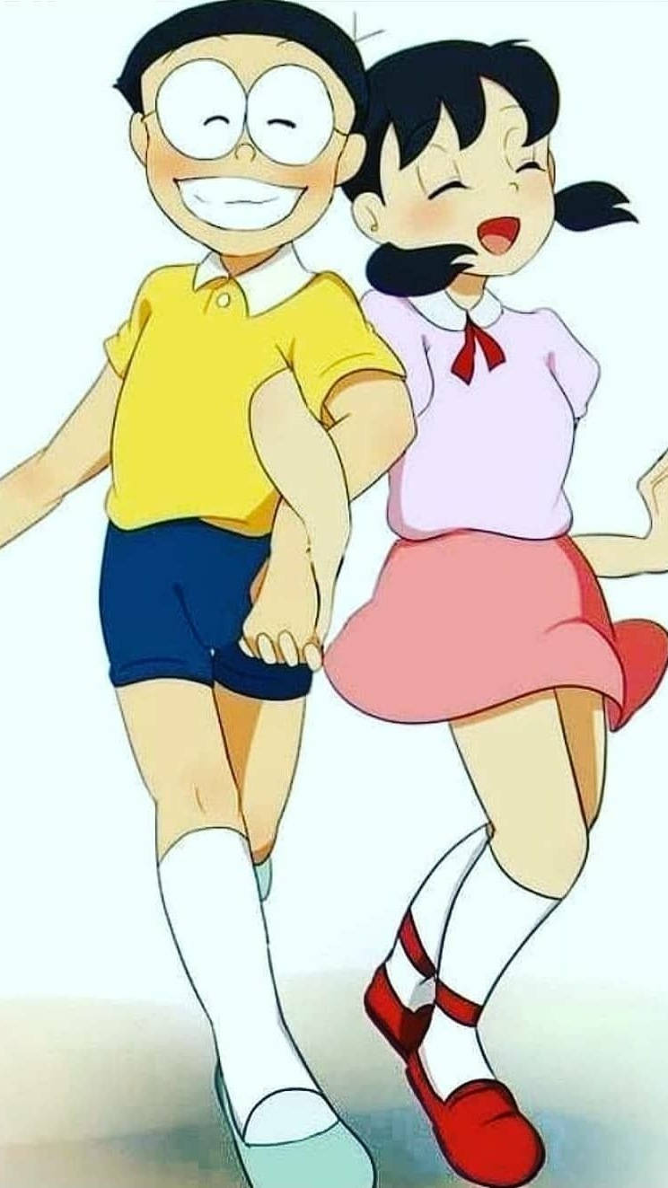 Nobita, Shizuka, anime, HD Phone Wallpaper