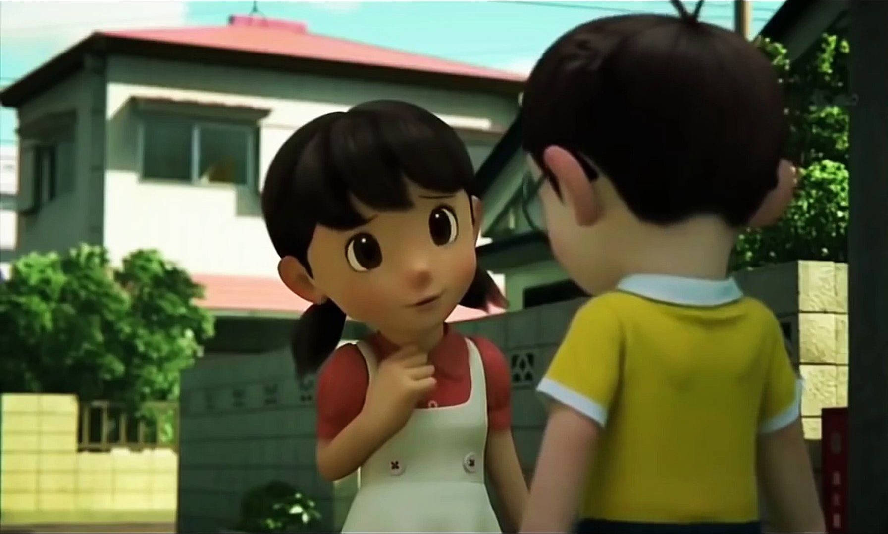 Nobita, Shizuka, pigtails, HD Desktop Wallpaper
