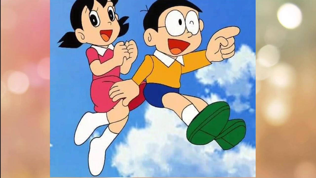 Nobita, Shizuka, sky, HD Desktop Wallpaper