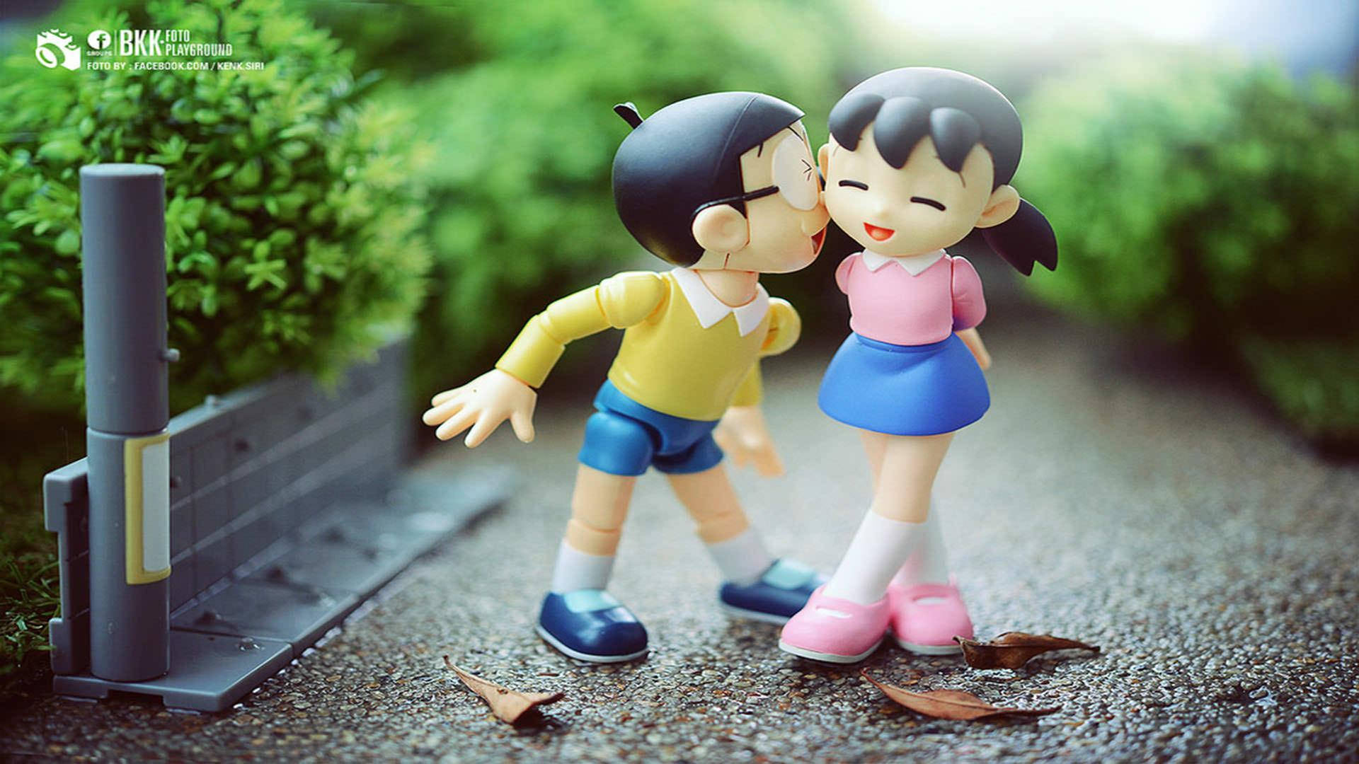 Nobita, Shizuka, love story, Full HD Desktop Wallpaper