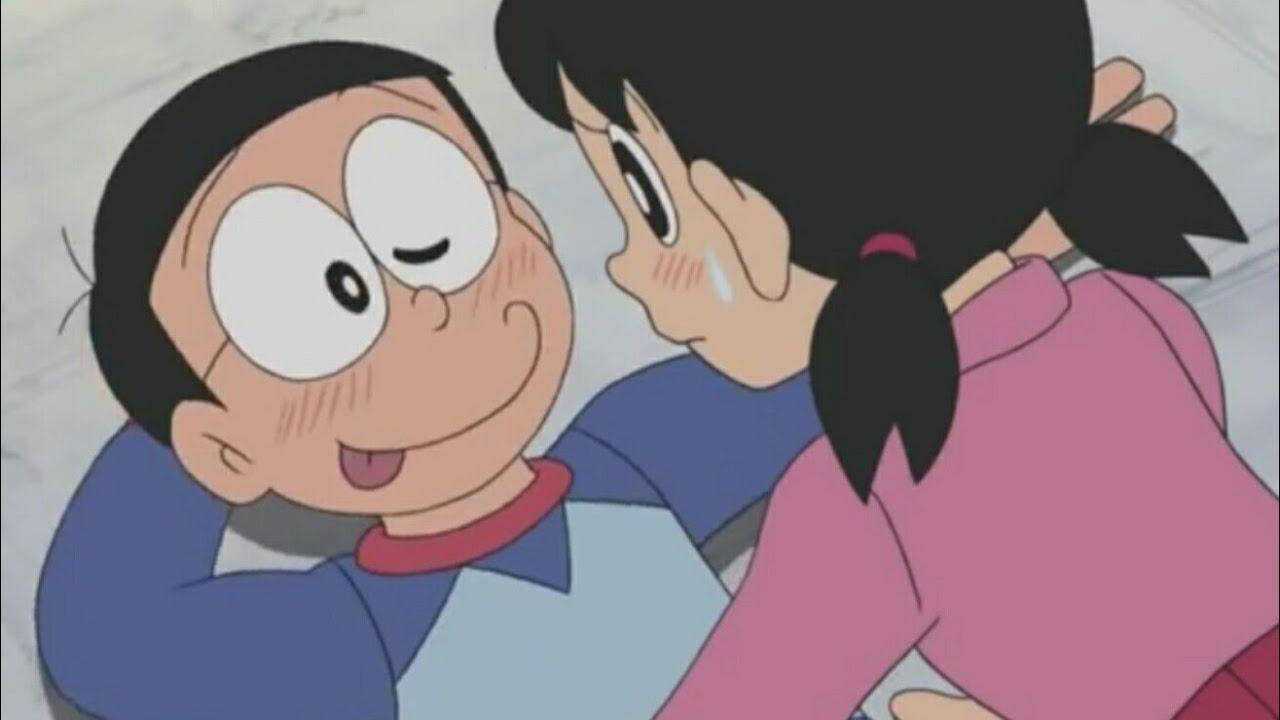 Nobita, Shizuka, love story, HD Desktop Wallpaper