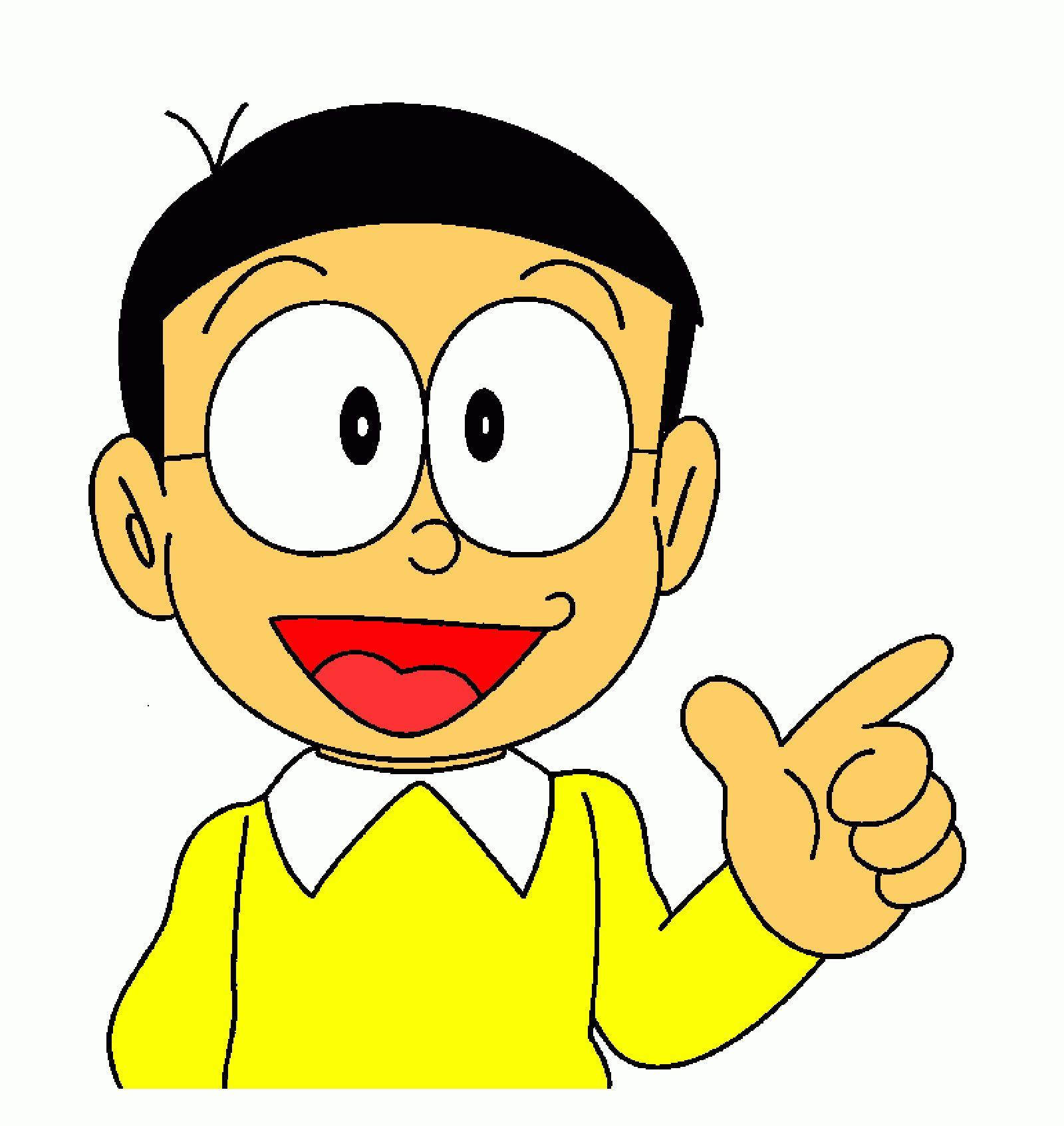 Nobita, yellow sweater, big round eyes, HD Phone Wallpaper