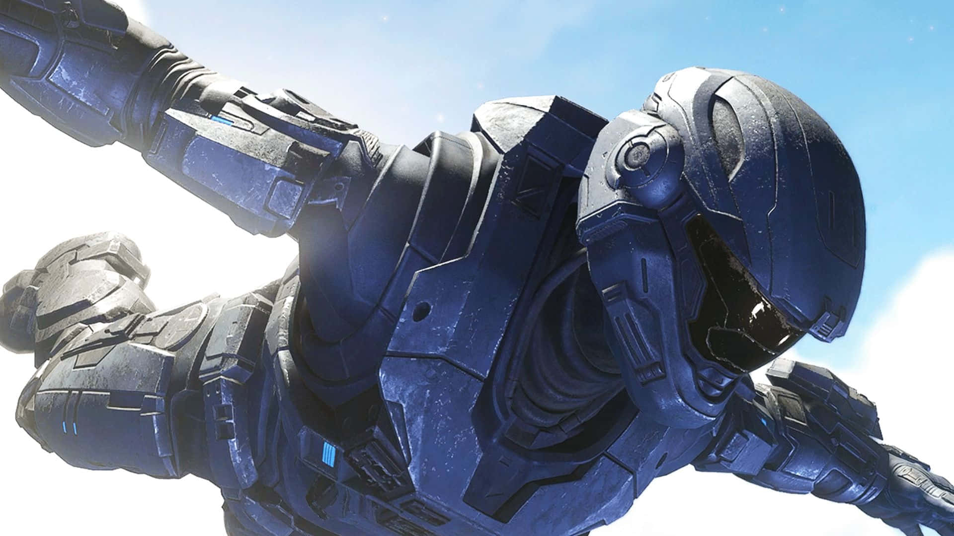 Noble Six, Noble Team, dark blue armor, Full HD Desktop Wallpaper