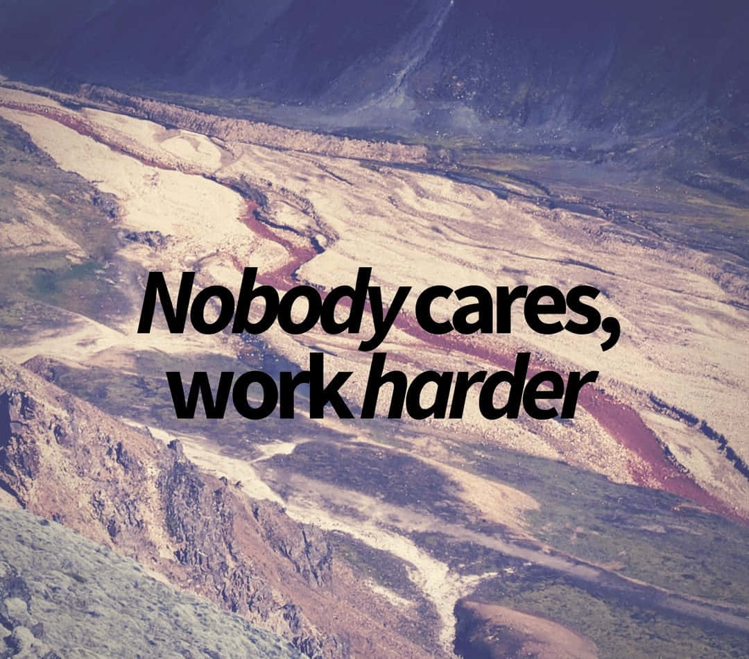 rugged mountain terrain, aerial view, bold text overlay, SD Desktop Wallpaper