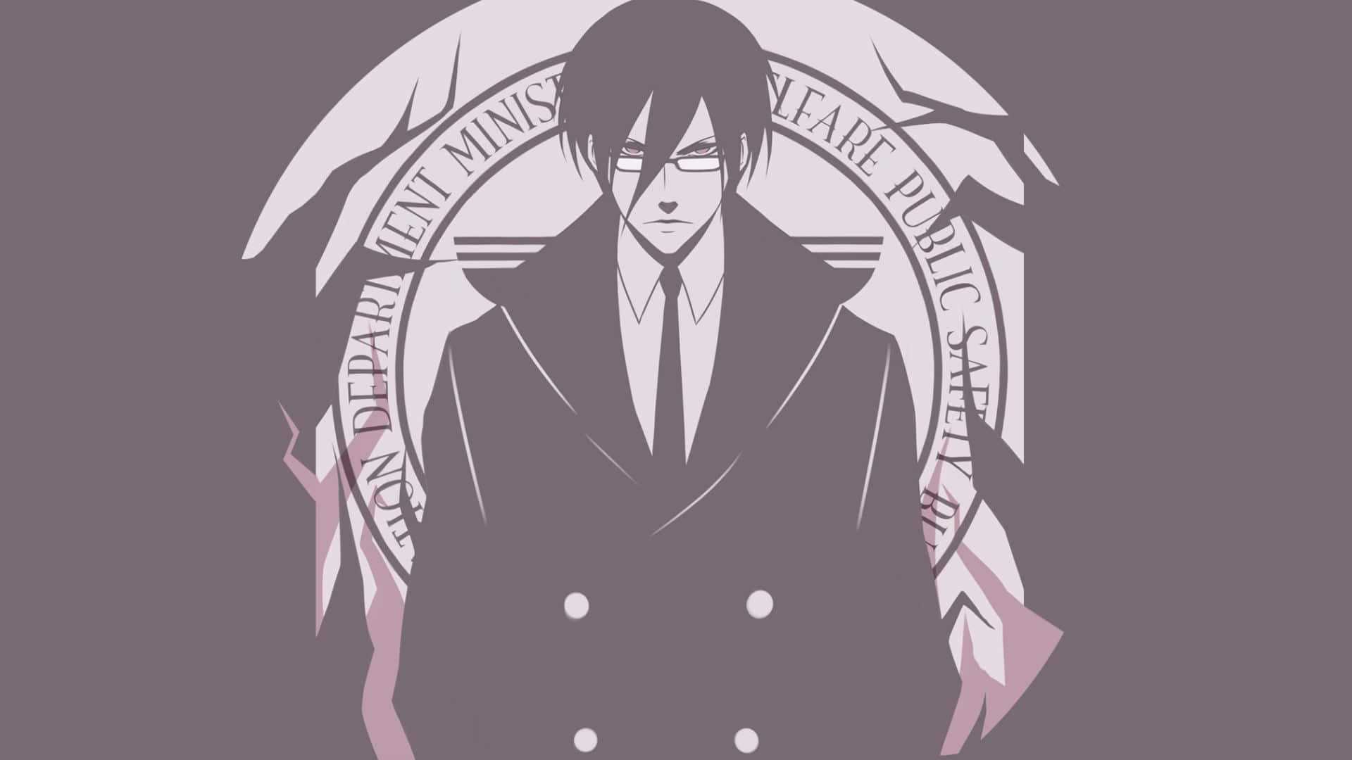 Nobuchika Ginoza, formal coat, public safety emblem, Full HD Desktop Wallpaper