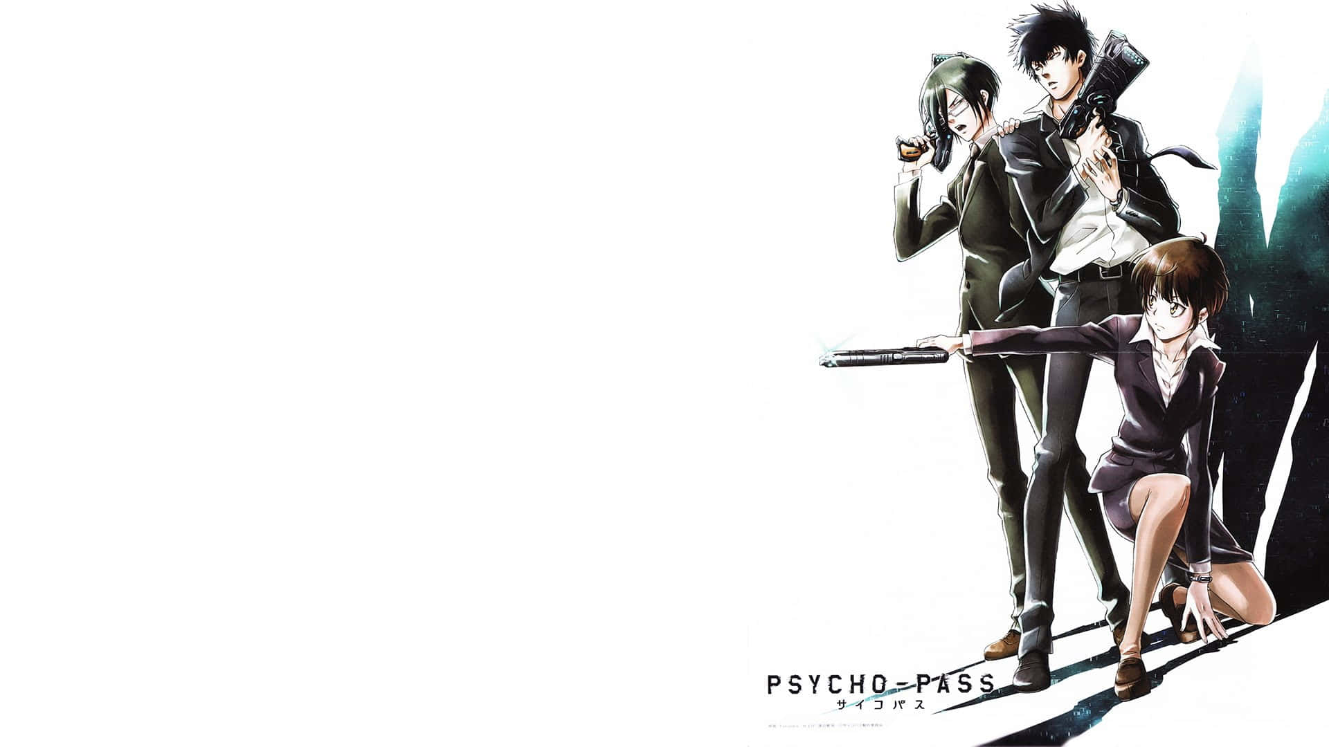 Nobuchika Ginoza, dark suits, action pose, Full HD Desktop Wallpaper