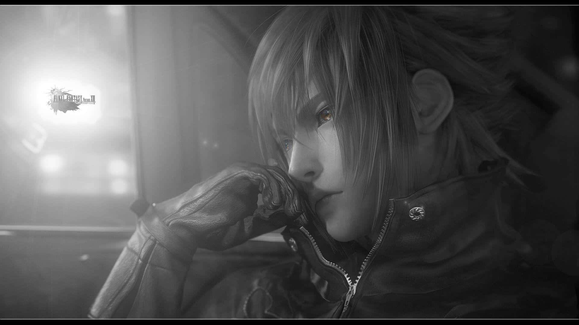 Noctis Lucis Caelum, leather jacket, gloved hand, Full HD Desktop Wallpaper