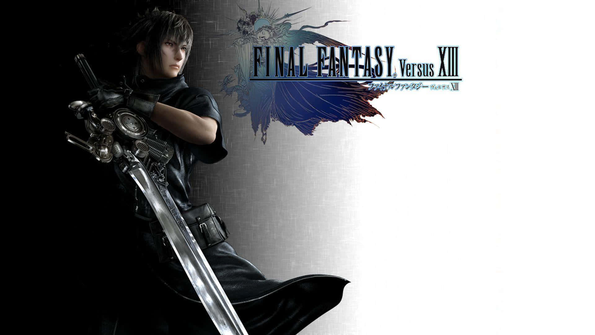 Noctis Lucis Caelum, black armor, large sword, Full HD Desktop Wallpaper
