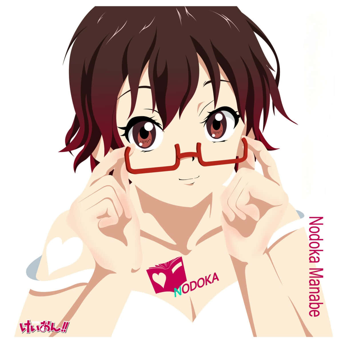 Nodoka Manabe, K-On, short brown hair, SD Desktop Wallpaper