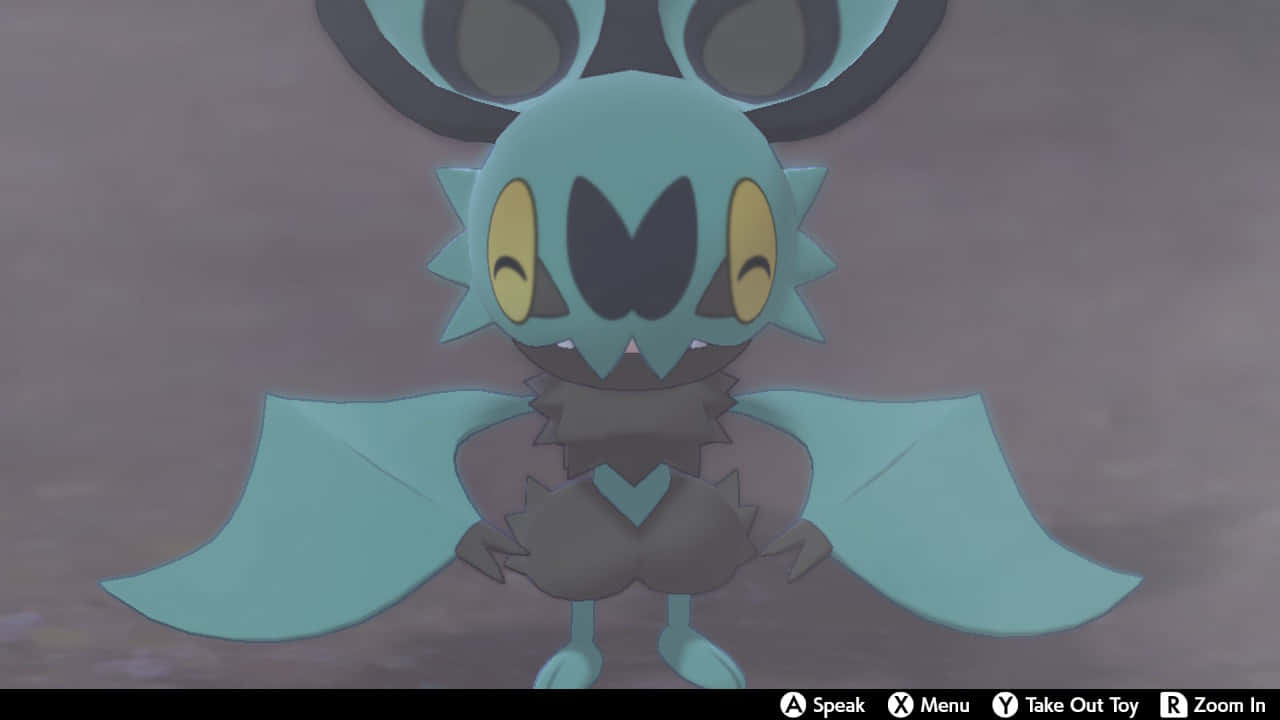 Shiny Noibat, teal, yellow eyes, HD Desktop Wallpaper