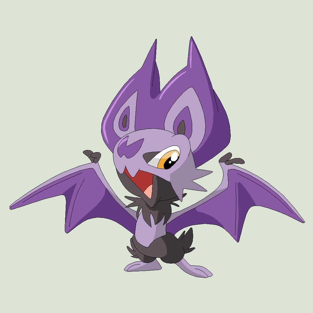 Noibat, purple, large ears, SD Desktop Wallpaper