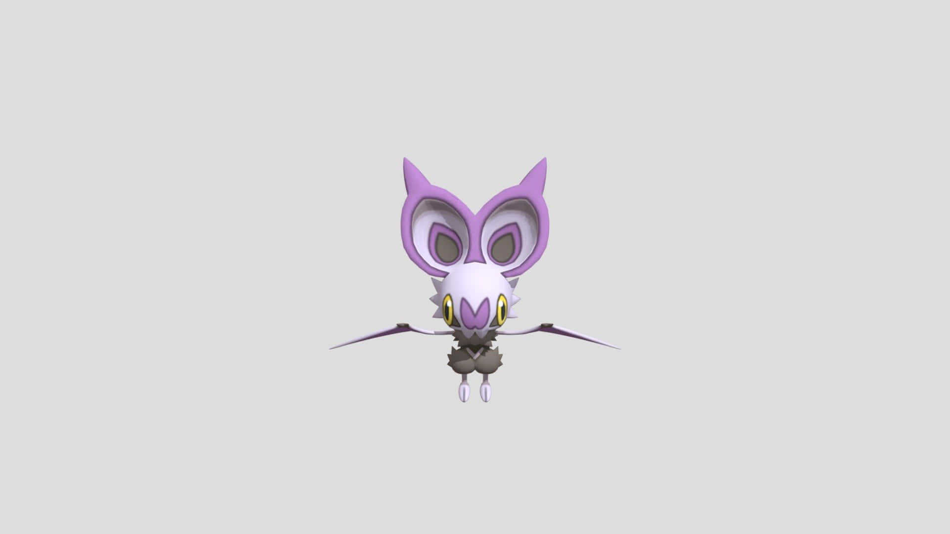 Noibat, purple, white, Full HD Desktop Wallpaper