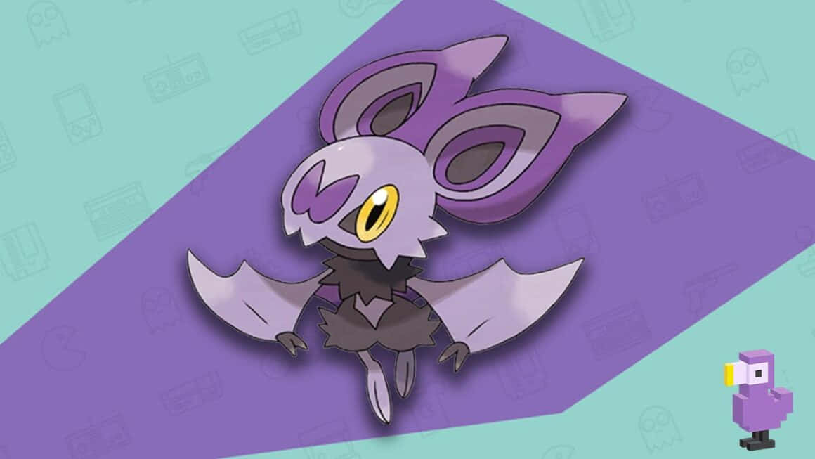 Noibat, purple, teal, SD Desktop Wallpaper