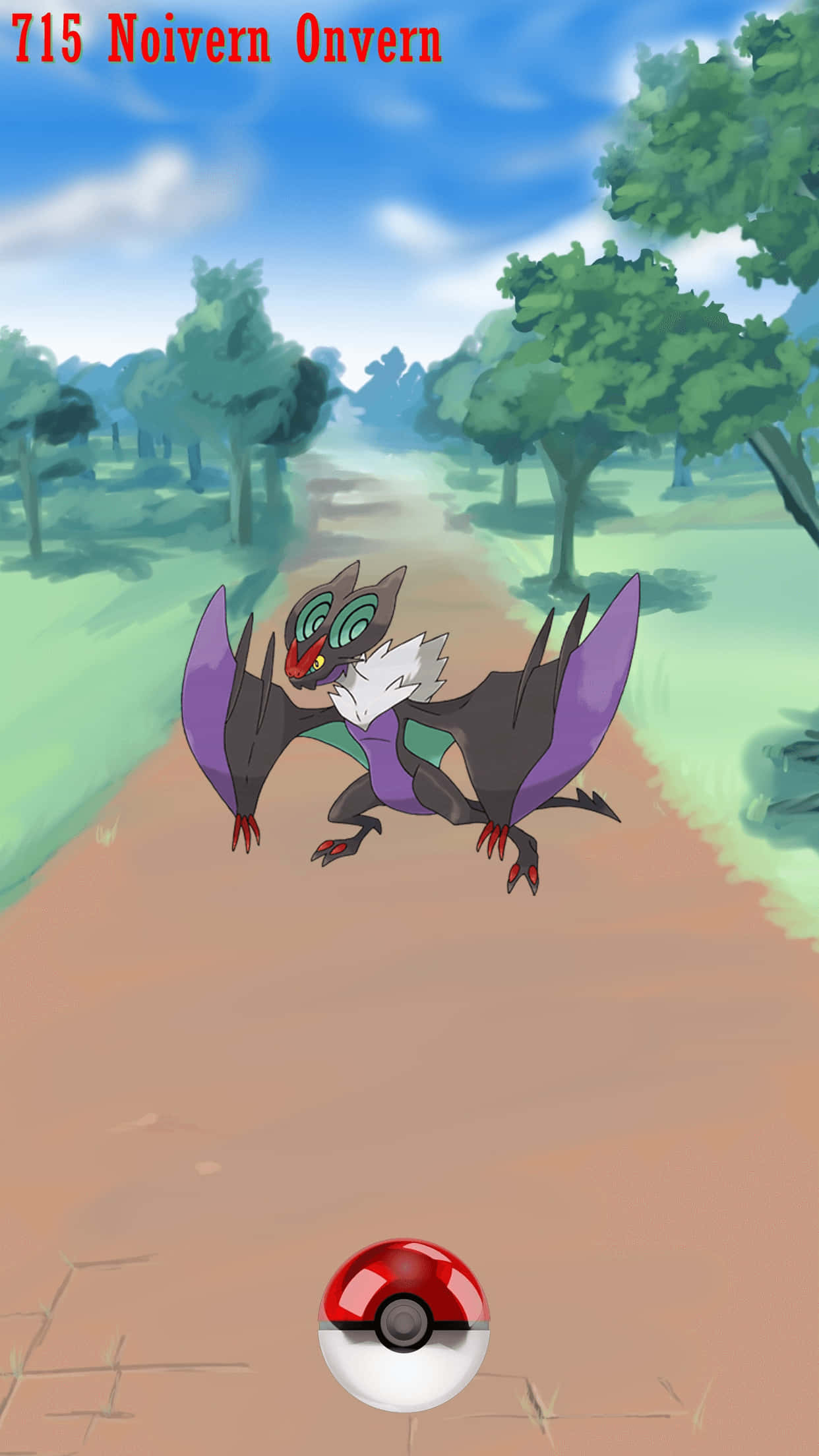 Noivern, purple and black, green eyes, Full HD Phone Wallpaper