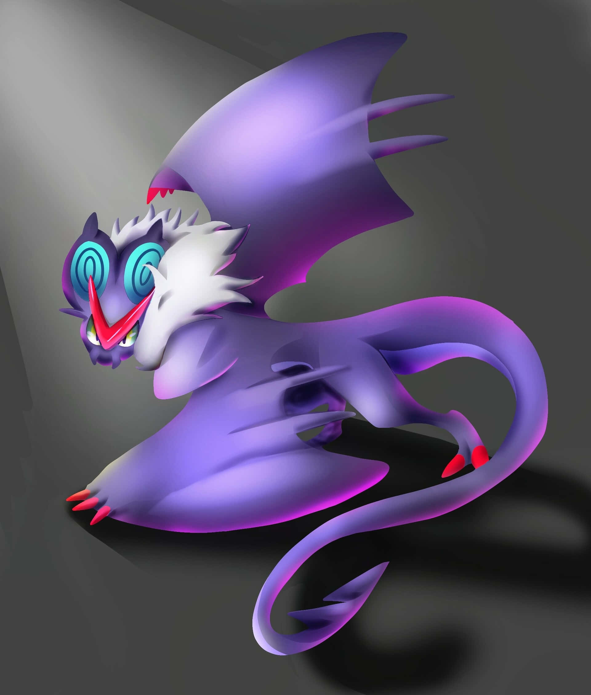 Noivern, purple, glowing blue eyes, Full HD Phone Wallpaper