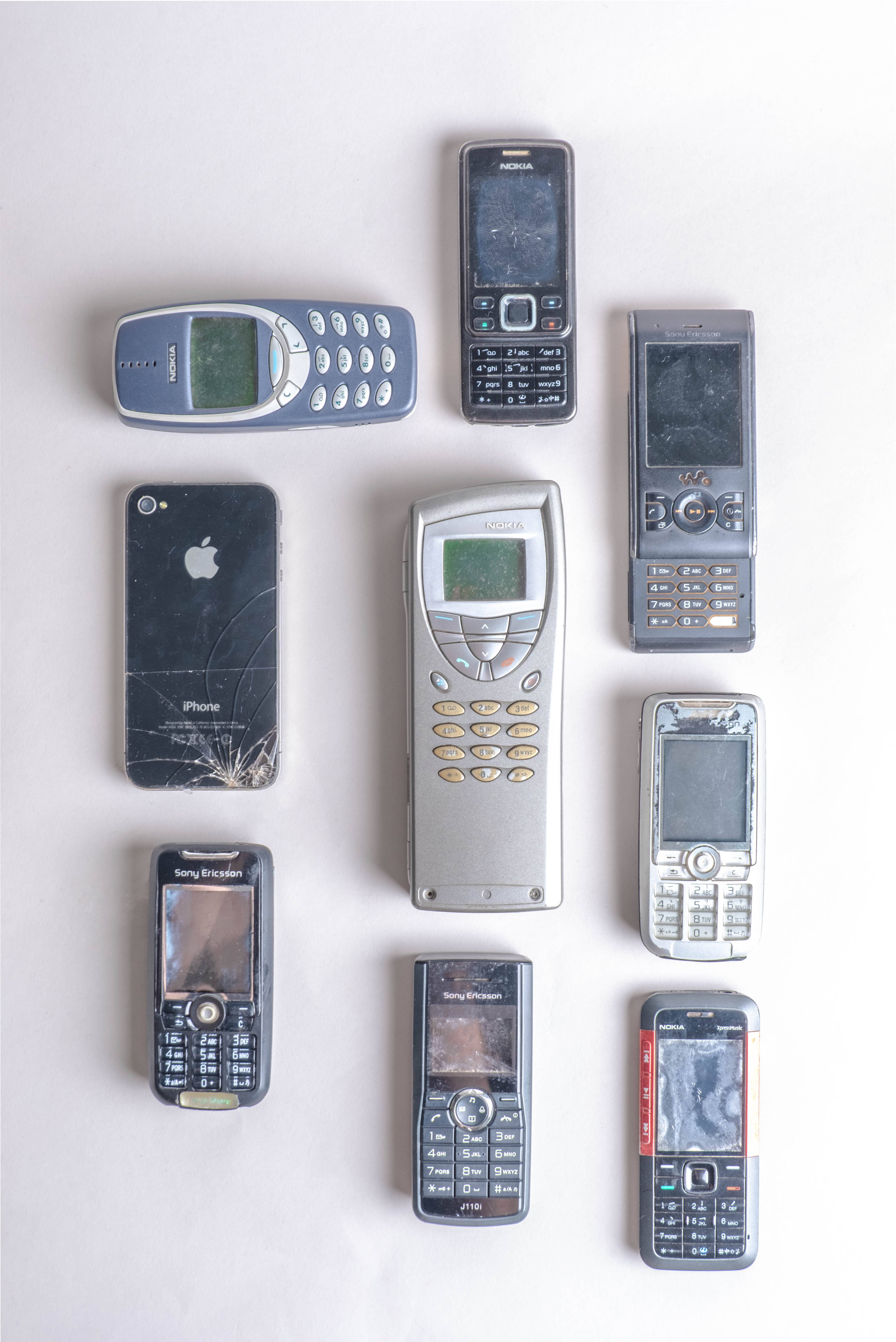 old nokia phones, vintage mobile phones, early 2000s technology, 5K Phone Wallpaper