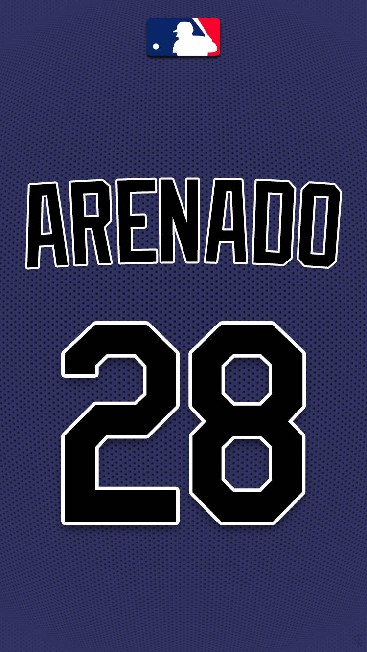 Nolan Arenado, navy blue, black lettering, HD Phone Wallpaper
