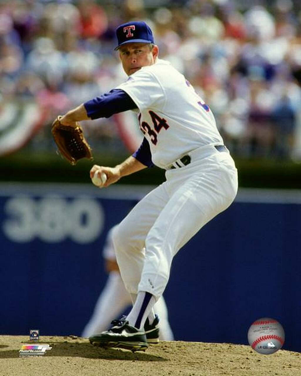 Nolan Ryan, number 34, white uniform, HD Phone Wallpaper