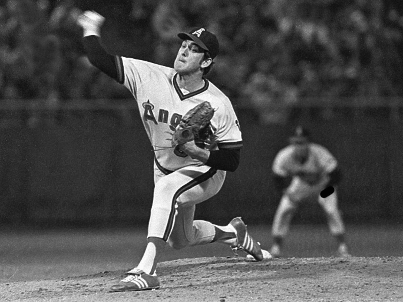 Nolan Ryan, greyscale, vintage photograph, HD Desktop Wallpaper