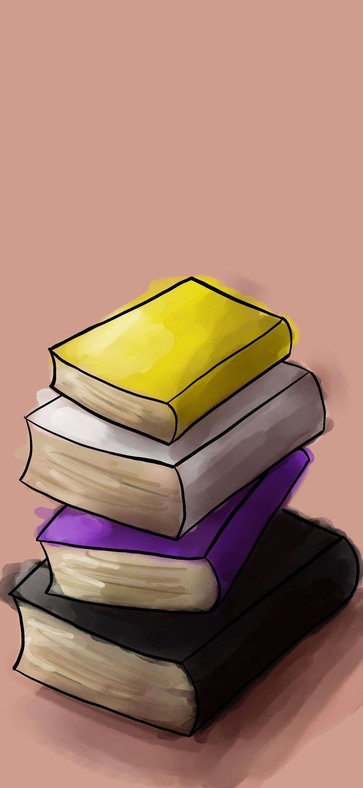 Nonbinary, yellow, purple, 2K Phone Wallpaper