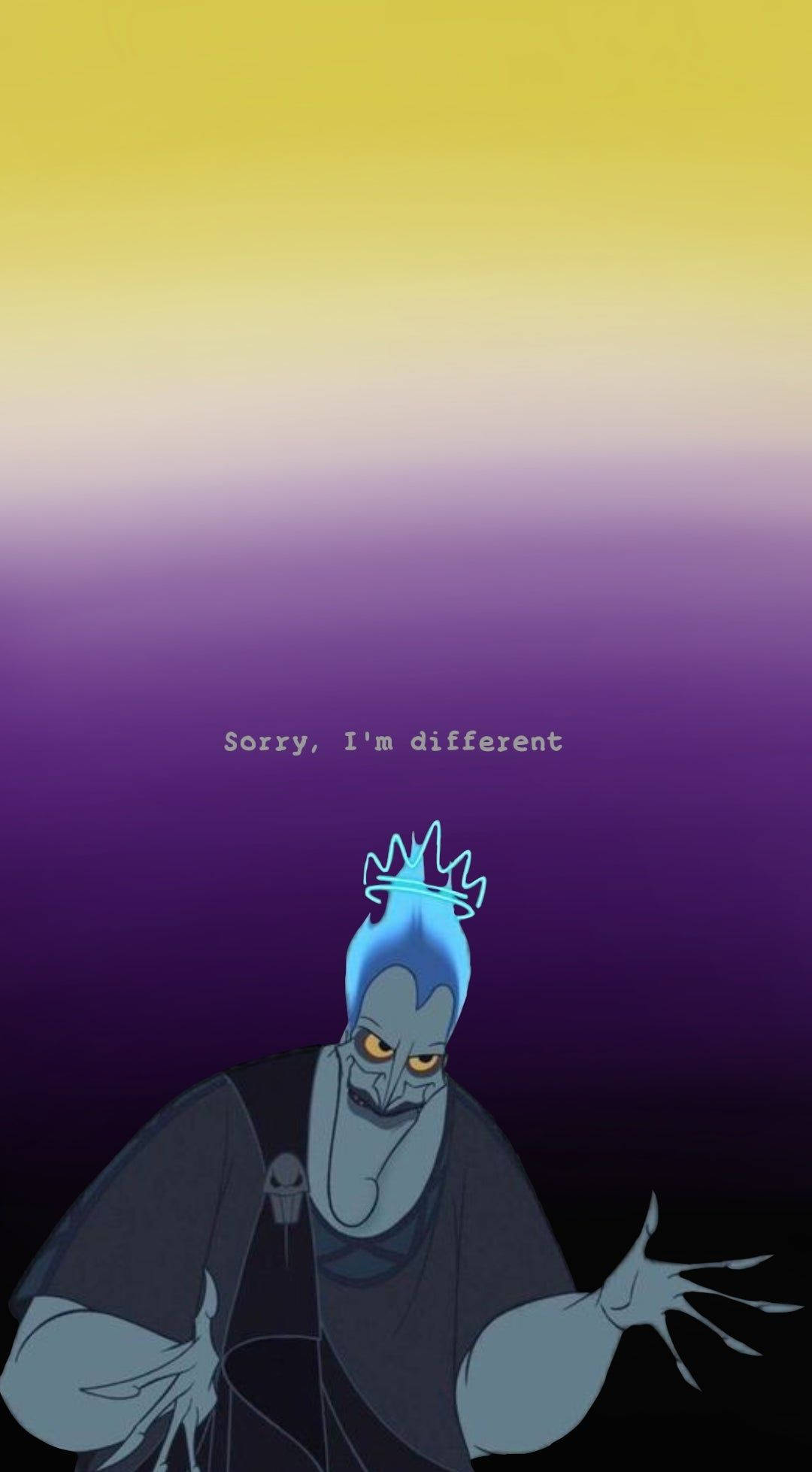 blue-skinned animated villain, crown, glowing eyes, Full HD Phone Wallpaper